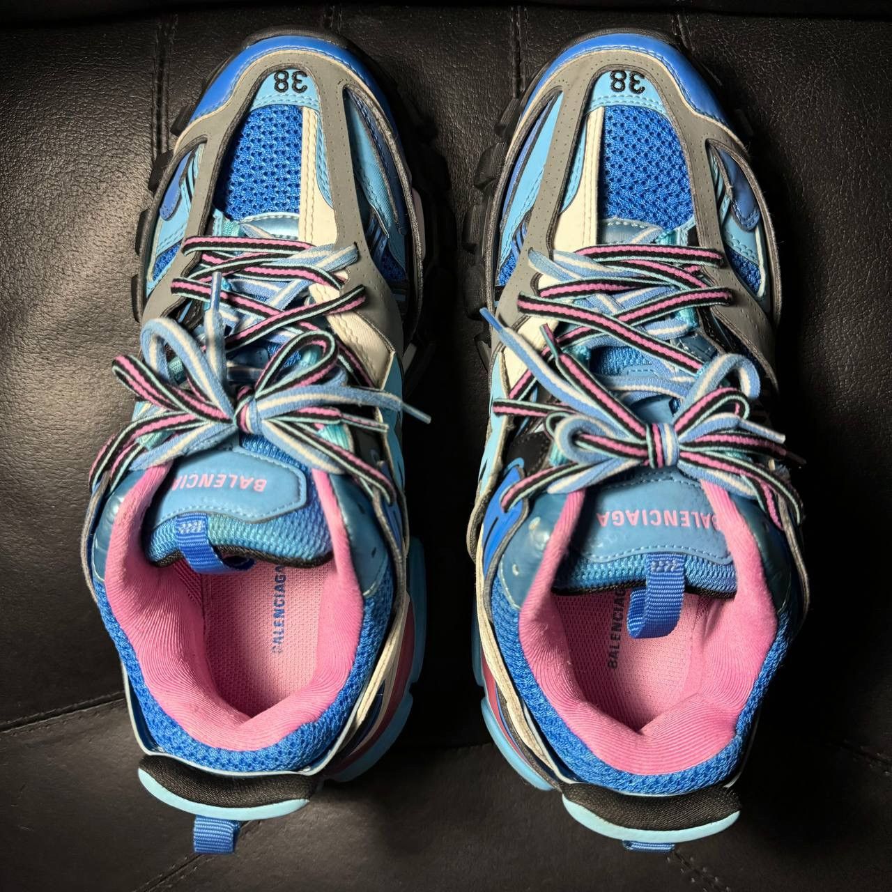 Balenciaga Balenciaga track 1 blue pink Size US 5.5 / EU 38 - 7 Thumbnail