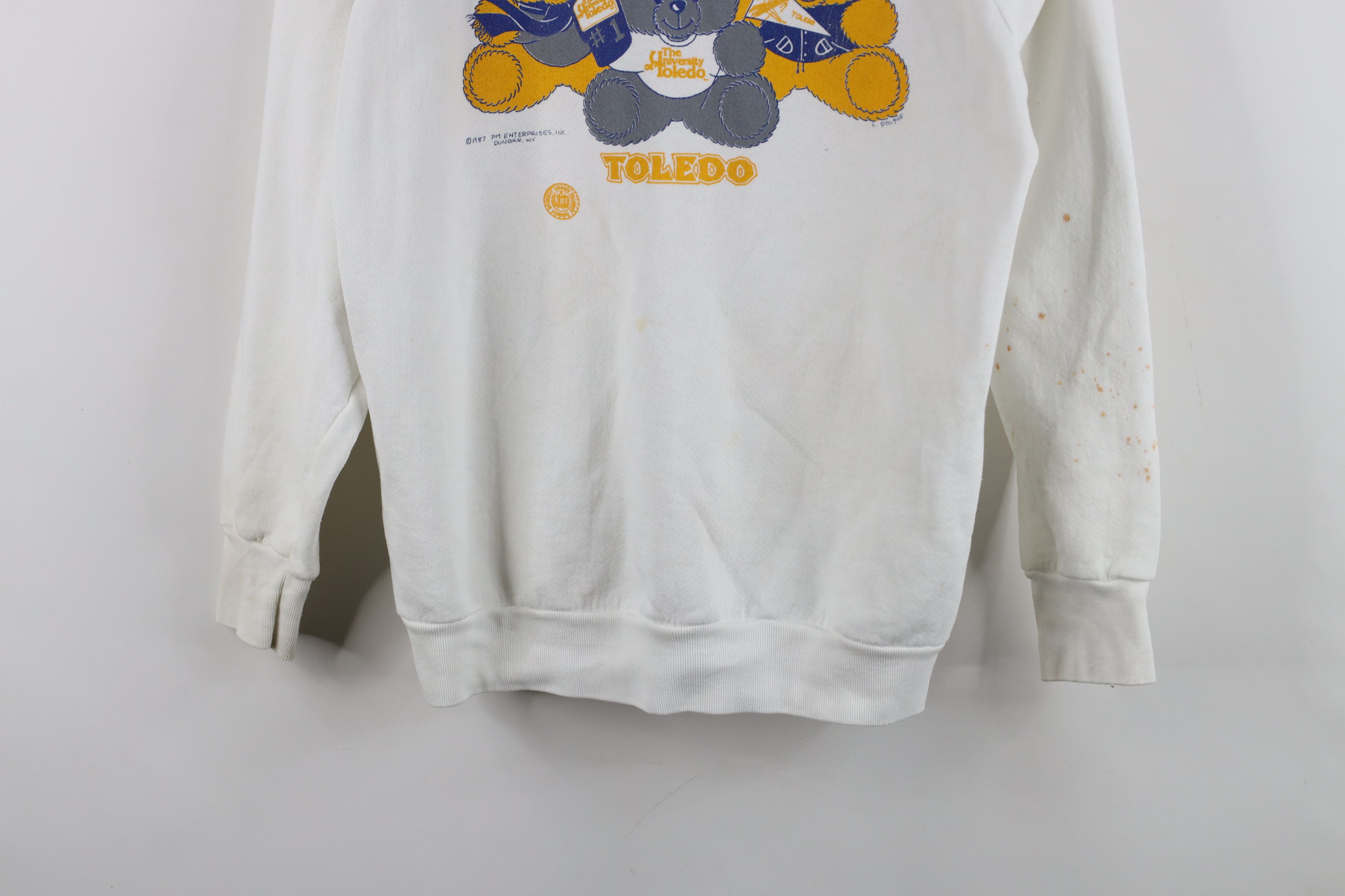 Vintage Vintage 80s University of Toledo Teddy Bear Sweatshirt USA Size M / US 6-8 / IT 42-44 - 3 Thumbnail