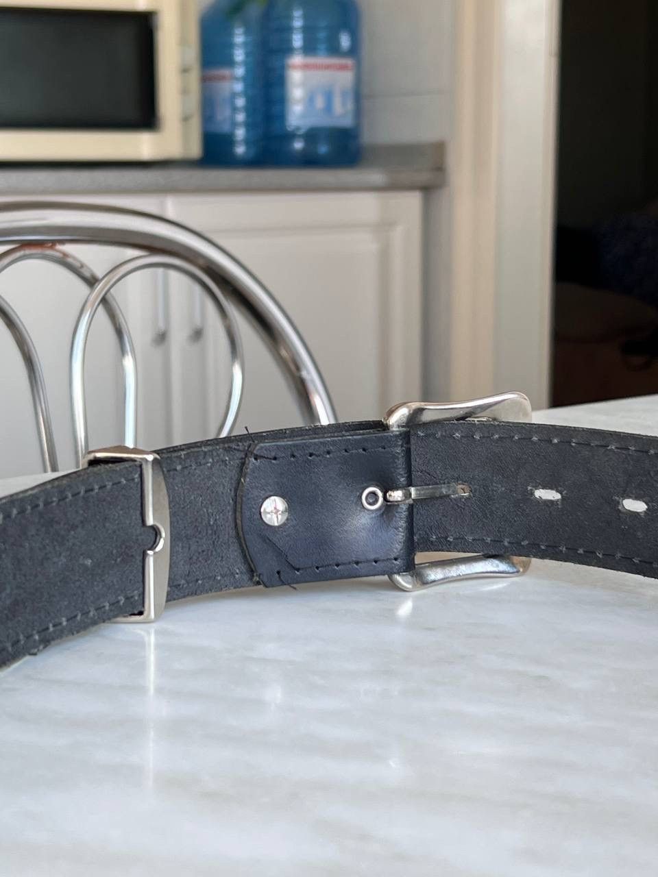 Nike Vintage Nike Leather Belt 90s USA y2k avant garde swoosh Size ONE SIZE - 9 Thumbnail