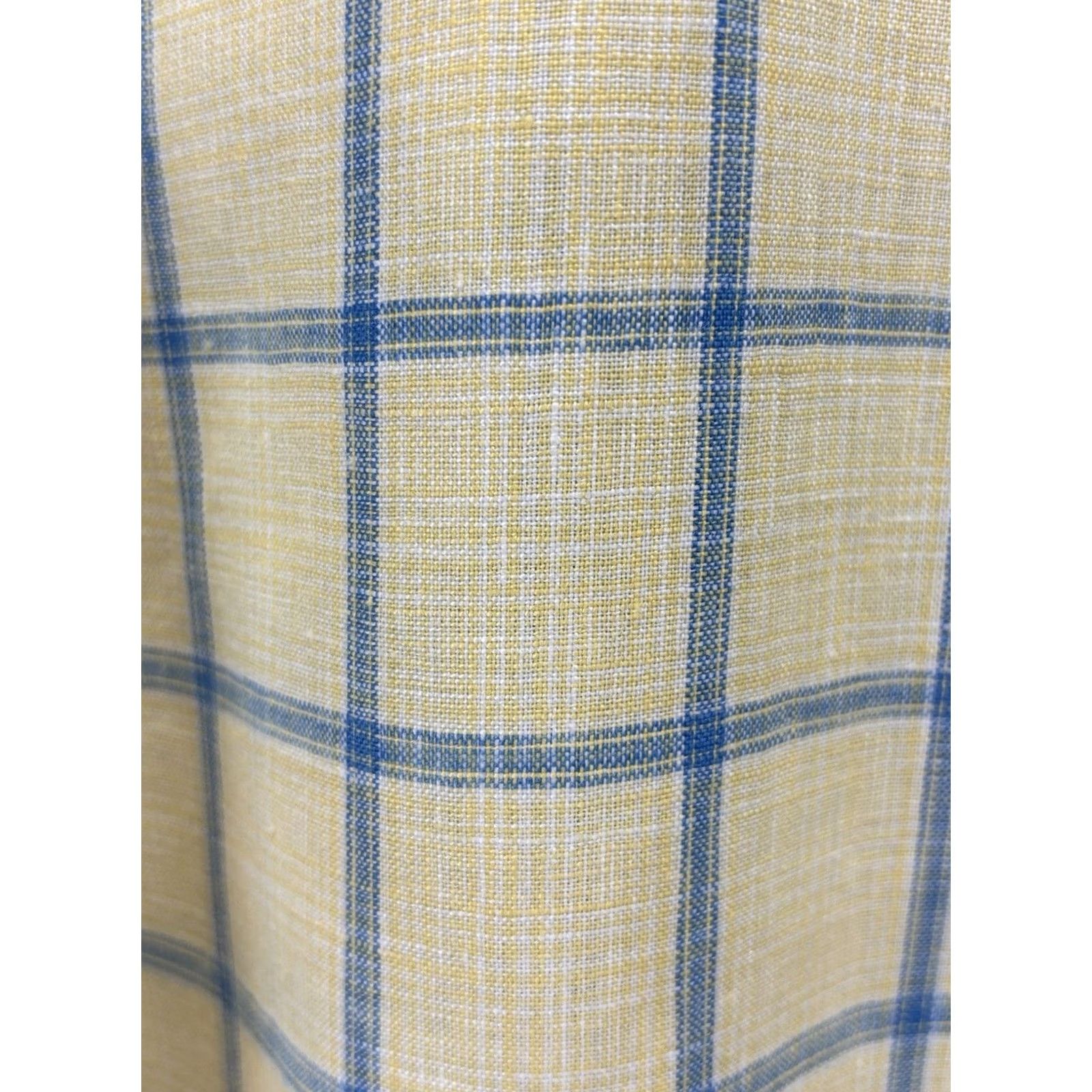 Brooks Brothers Brooks Brothers Shirt Men’s XL Yellow Plaid Linen Button-Down Short Sleeve Button Up Size US XL / EU 56 / 4 - 4 Thumbnail