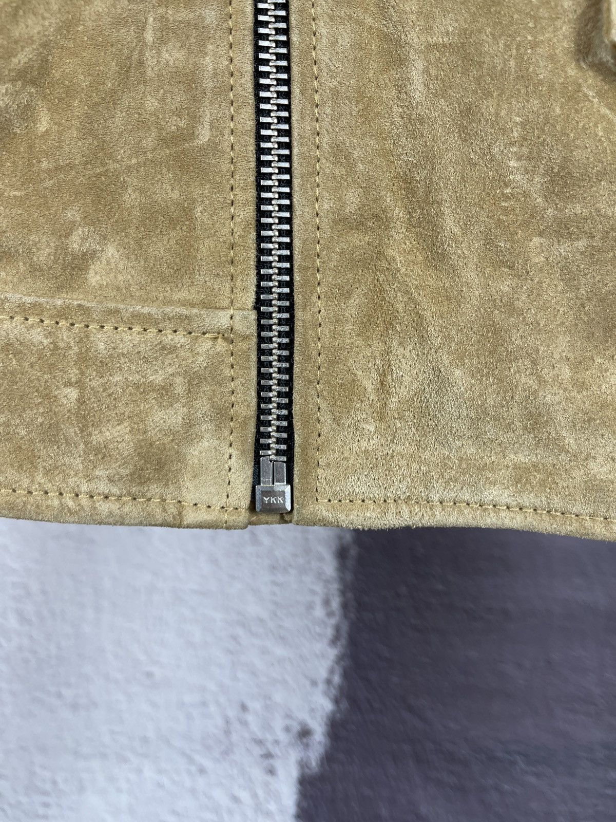 Genuine Leather Goosecraft brown Simpson JR suede leather motorcycle jacket Size US L / EU 52-54 / 3 - 11 Thumbnail