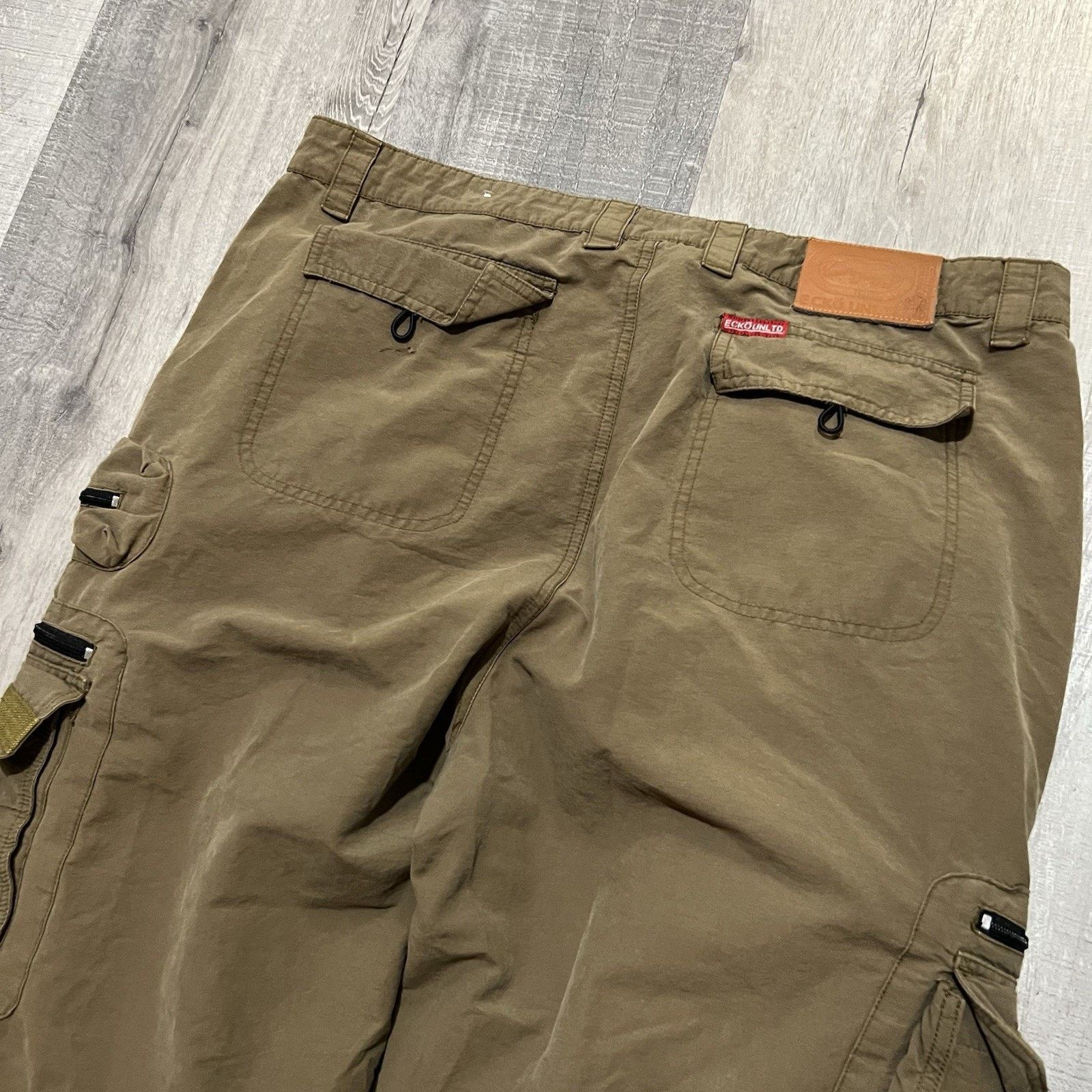 Ecko Unltd. Echo Unltd Baggy Paratrooper Cargo Pants Brown Baggy 40 Size US 40 / EU 56 - 4 Thumbnail