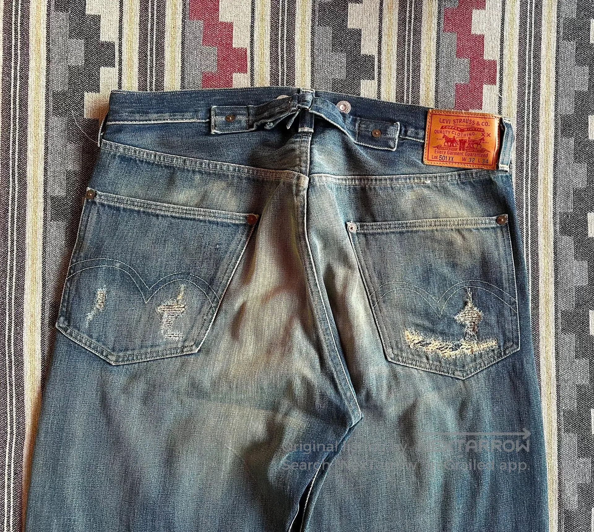 Levi's Vintage Clothing levi's lvc 501XX vintage wash jeans. Size US 32 / EU 48 - 7 Thumbnail