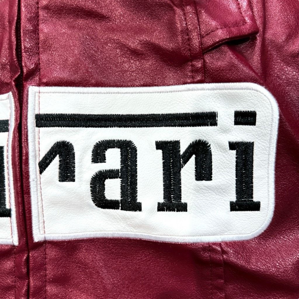 Ferrari FERRARI Vintage Ferrari Maroon Red Faux Leather Mini Skirt B Size 24" / US 00 / IT 34 - 3 Thumbnail