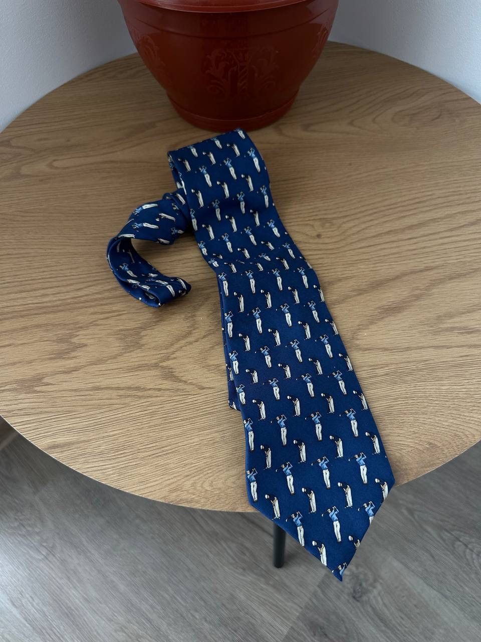 Polo Ralph Lauren Vintage Ralph Lauren Golf Tie Blue Silk Necktie Size ONE SIZE - 6 Thumbnail