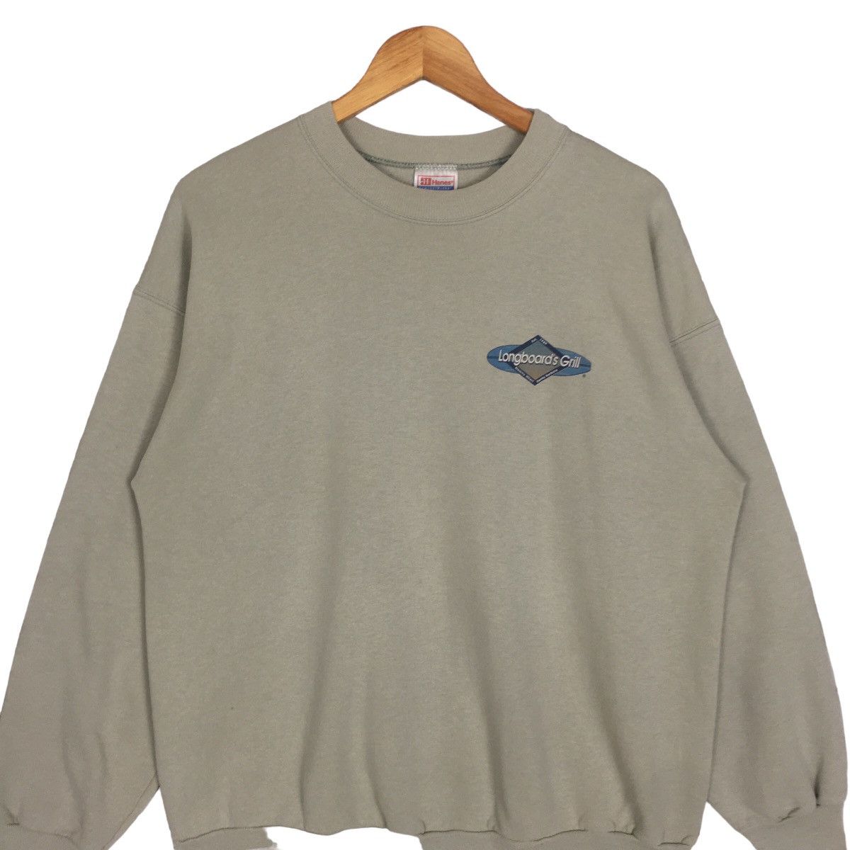 Hanes Vintage Hanes Clothing Company Longboards Grill Sweatshirt Size US L / EU 52-54 / 3 - 3 Thumbnail