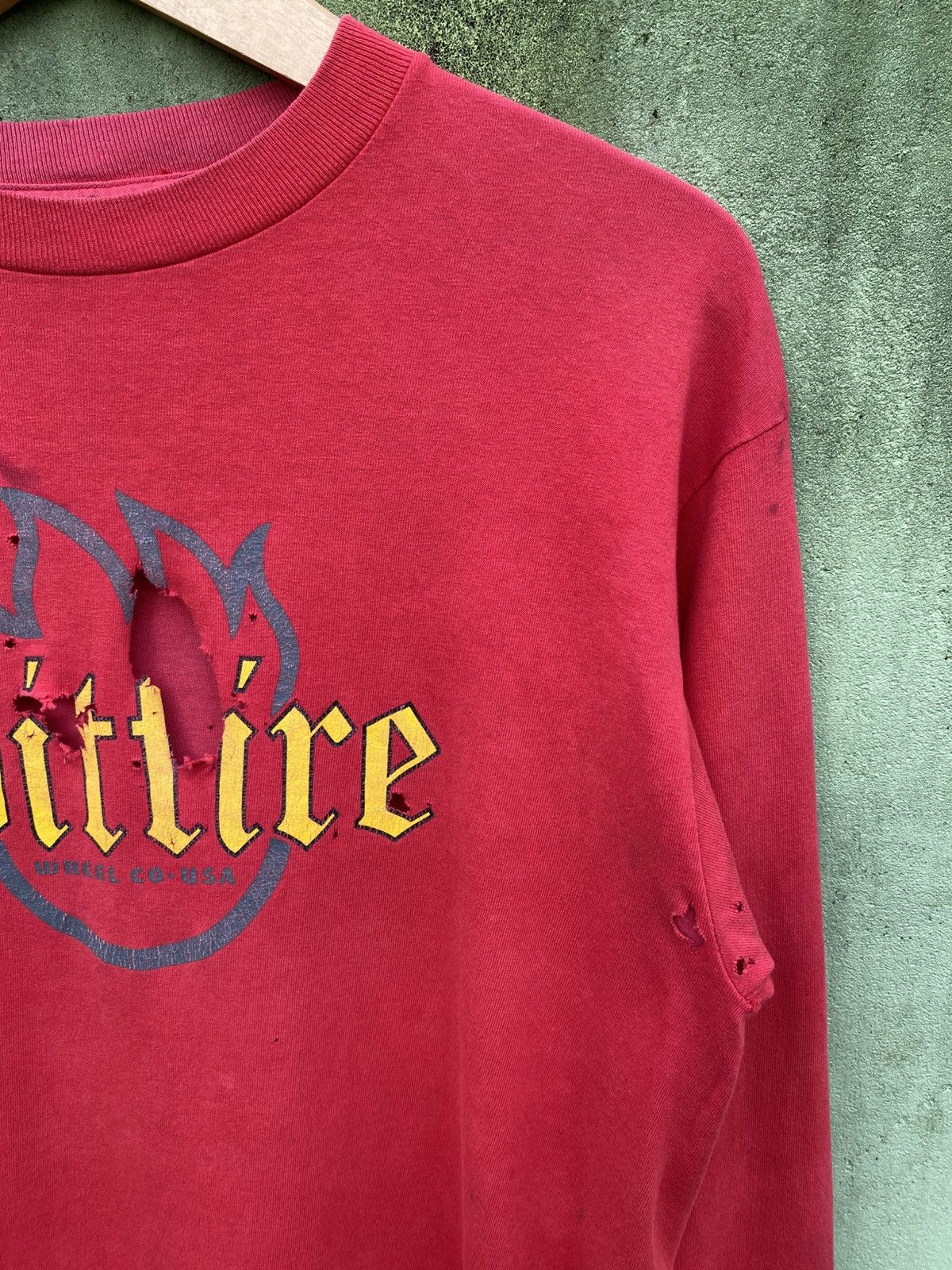 Spitfire Vintage Rare Skate 00s Tee SPITFIRE Big Logo Distressed Size US M / EU 48-50 / 2 - 4 Thumbnail