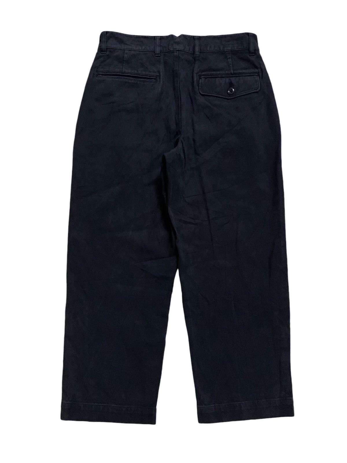 Margaret Howell Margaret Howell Cropped Navy Wide Pant Size 28" / US 6 / IT 42 - 3 Thumbnail