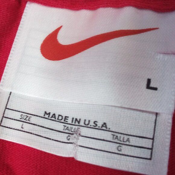 Nike × Vintage Vintage 90s Nike Spell Out Logo Long Sleeve T-Shirt Size US L / EU 52-54 / 3 - 3 Thumbnail