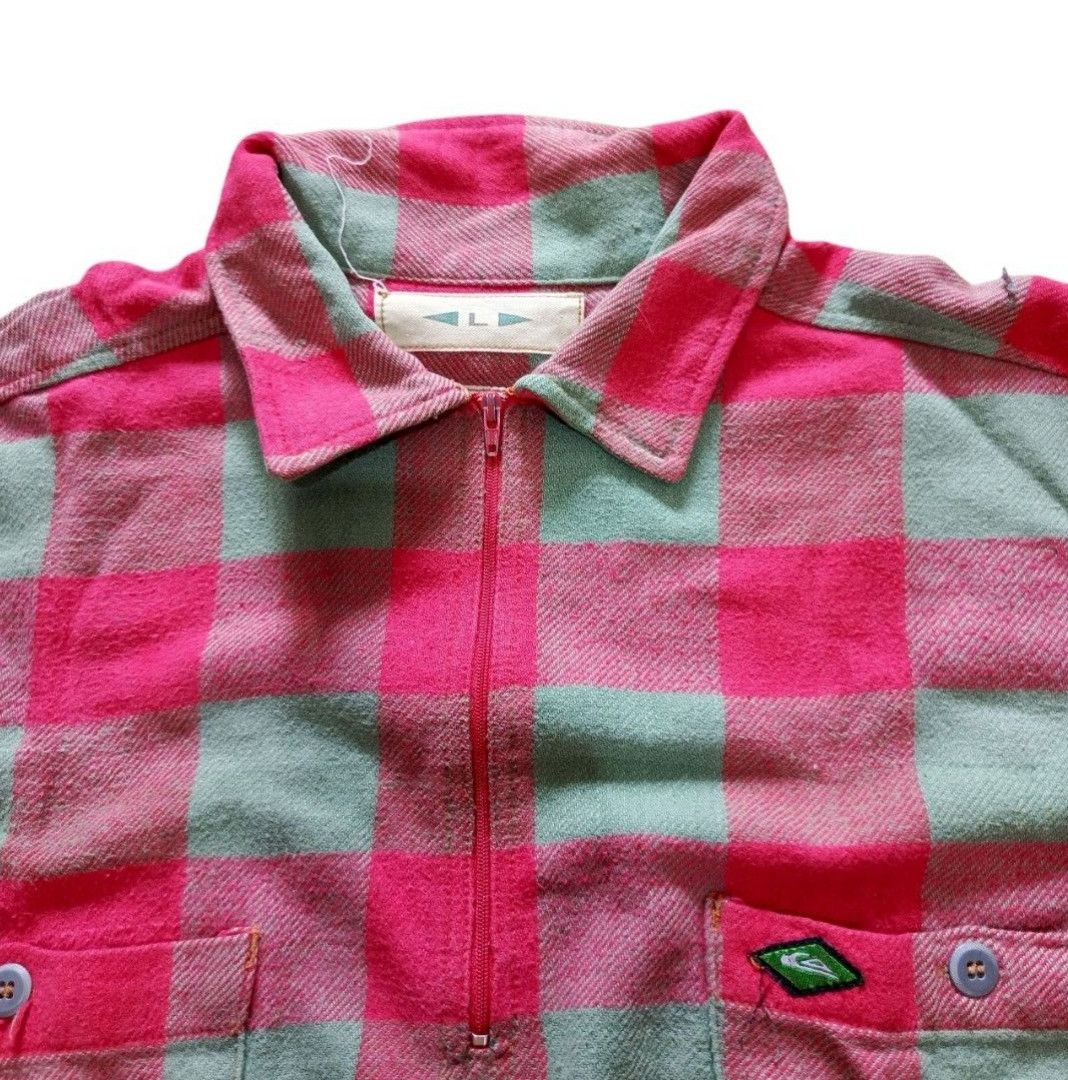 Quiksilver Vintage Quiksilver QSD Salt Water Denim Check Shirt Jacket Size US L / EU 52-54 / 3 - 3 Thumbnail