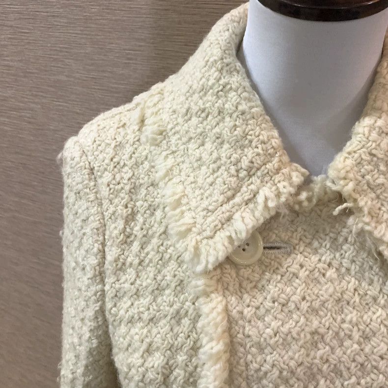 Comme des Garcons Comme Des Garcons Fragrance beige tweed jacket Size M / US 6-8 / IT 42-44 - 6 Thumbnail
