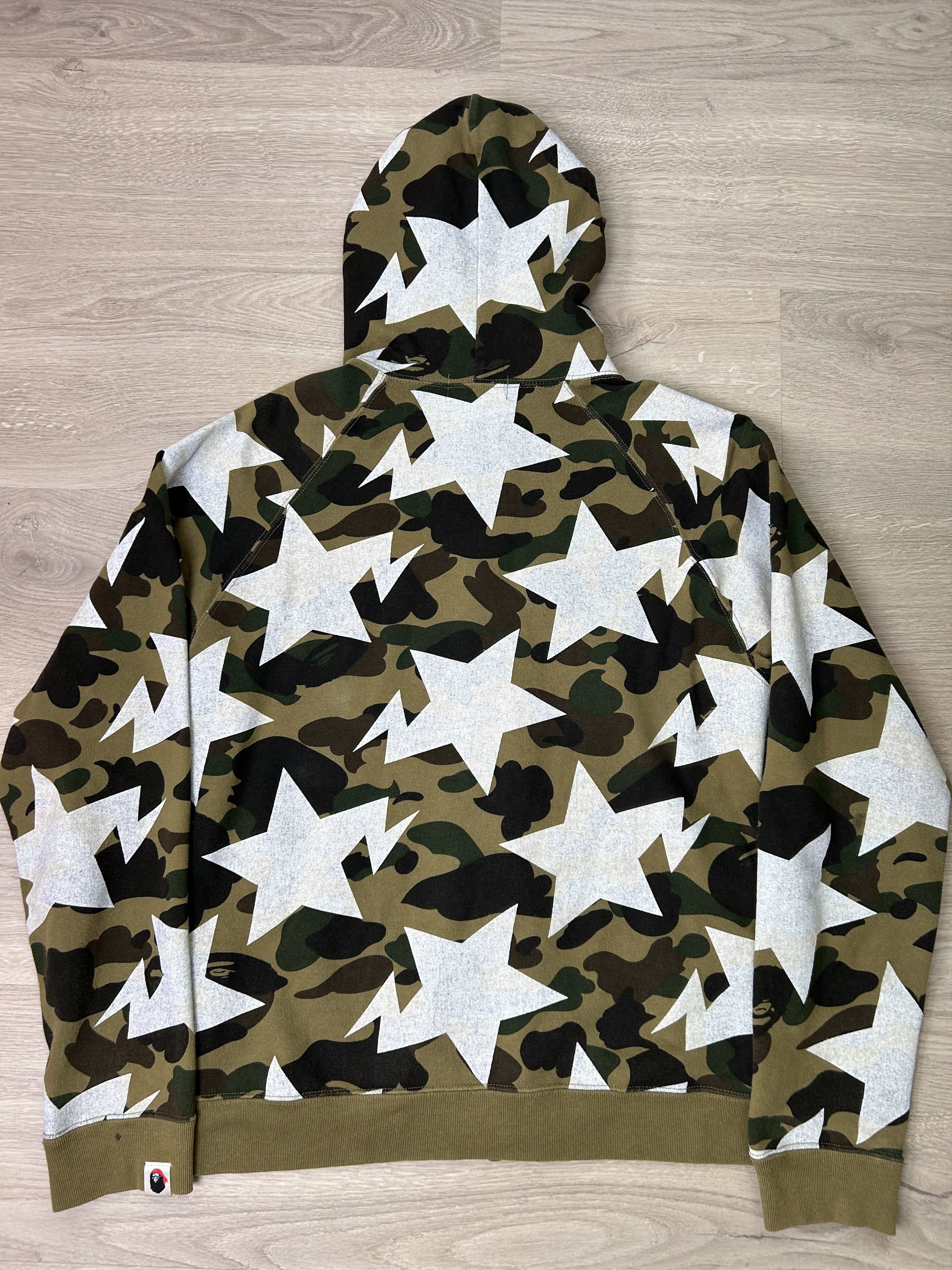 Bape BAPE Sta Zip Hoodie 1st Camo Green [Size S] Size US S / EU 44-46 / 1 - 8 Thumbnail