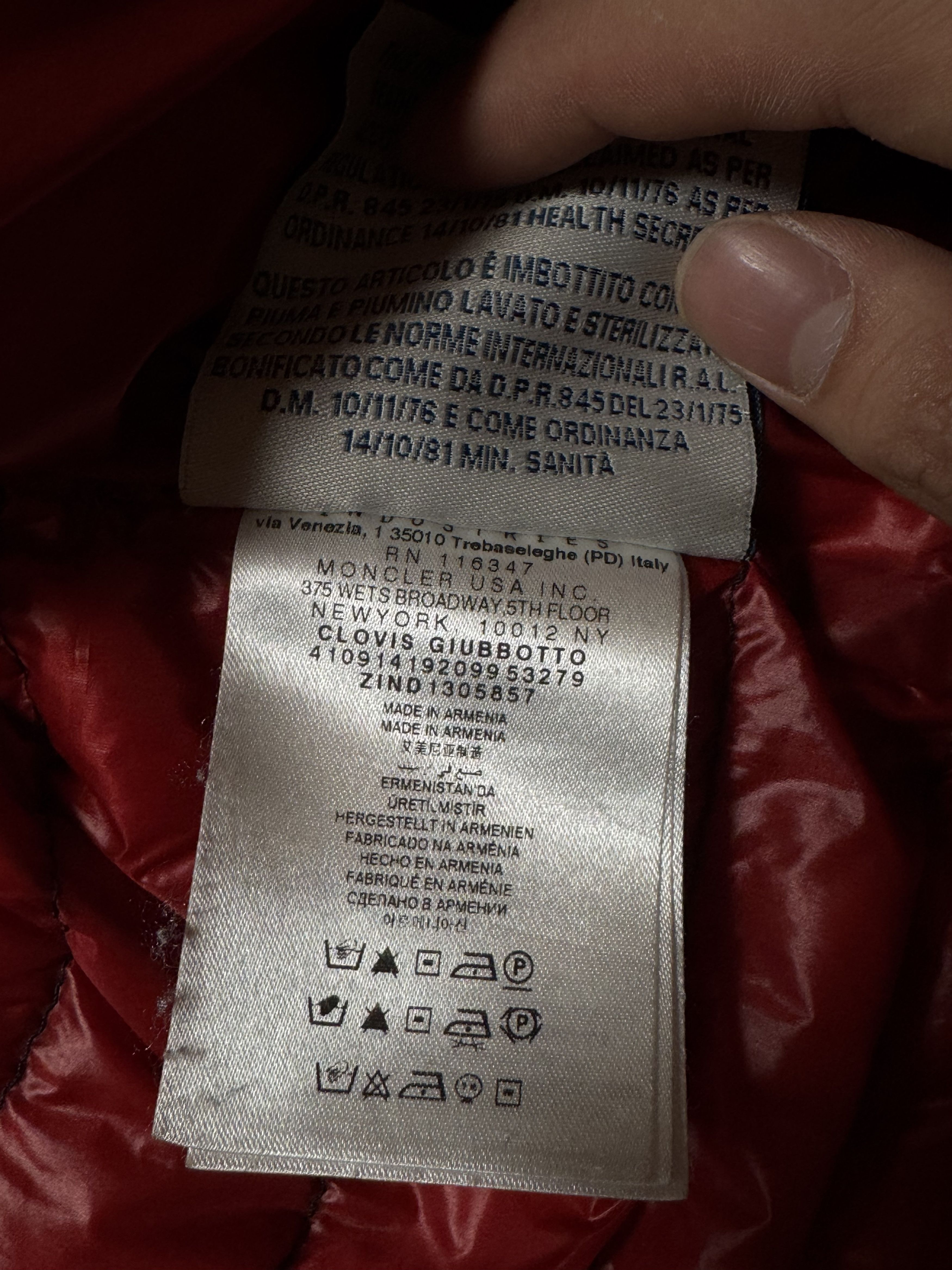 Moncler Moncler Clovis Giubbotto Jacket Size US XS / EU 42 / 0 - 7 Thumbnail