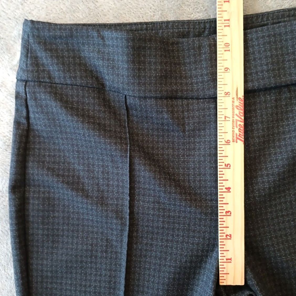 Vintage Zac & Rachel Pants Womens Medium Blue Geometric Pull On Stretch Ankle Straight Size 32" / US 10 / IT 46 - 4 Thumbnail