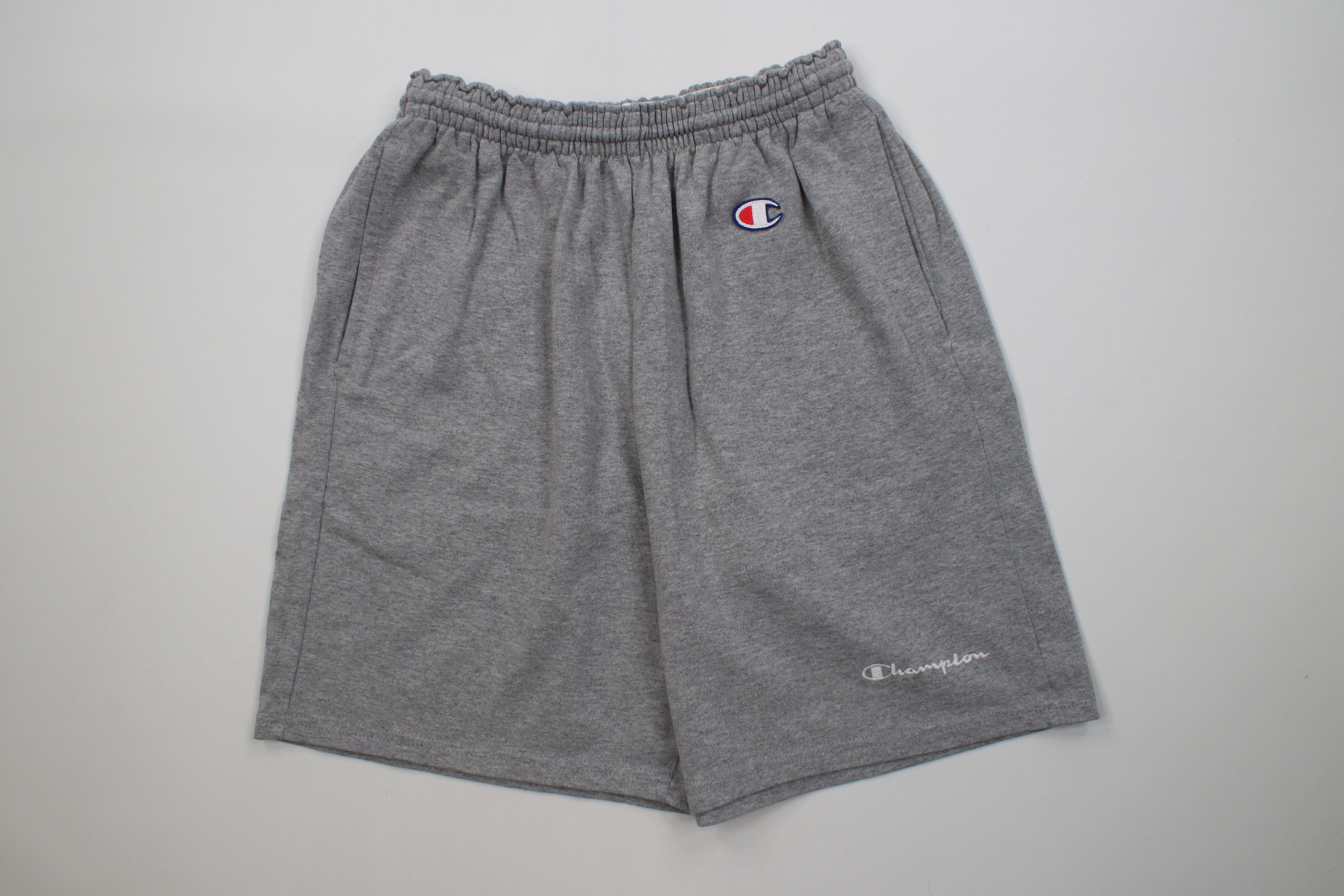 Champion Vintage 90s Champion Above Knee Shorts Heather Gray Size US 34 / EU 50 - 1 Thumbnail