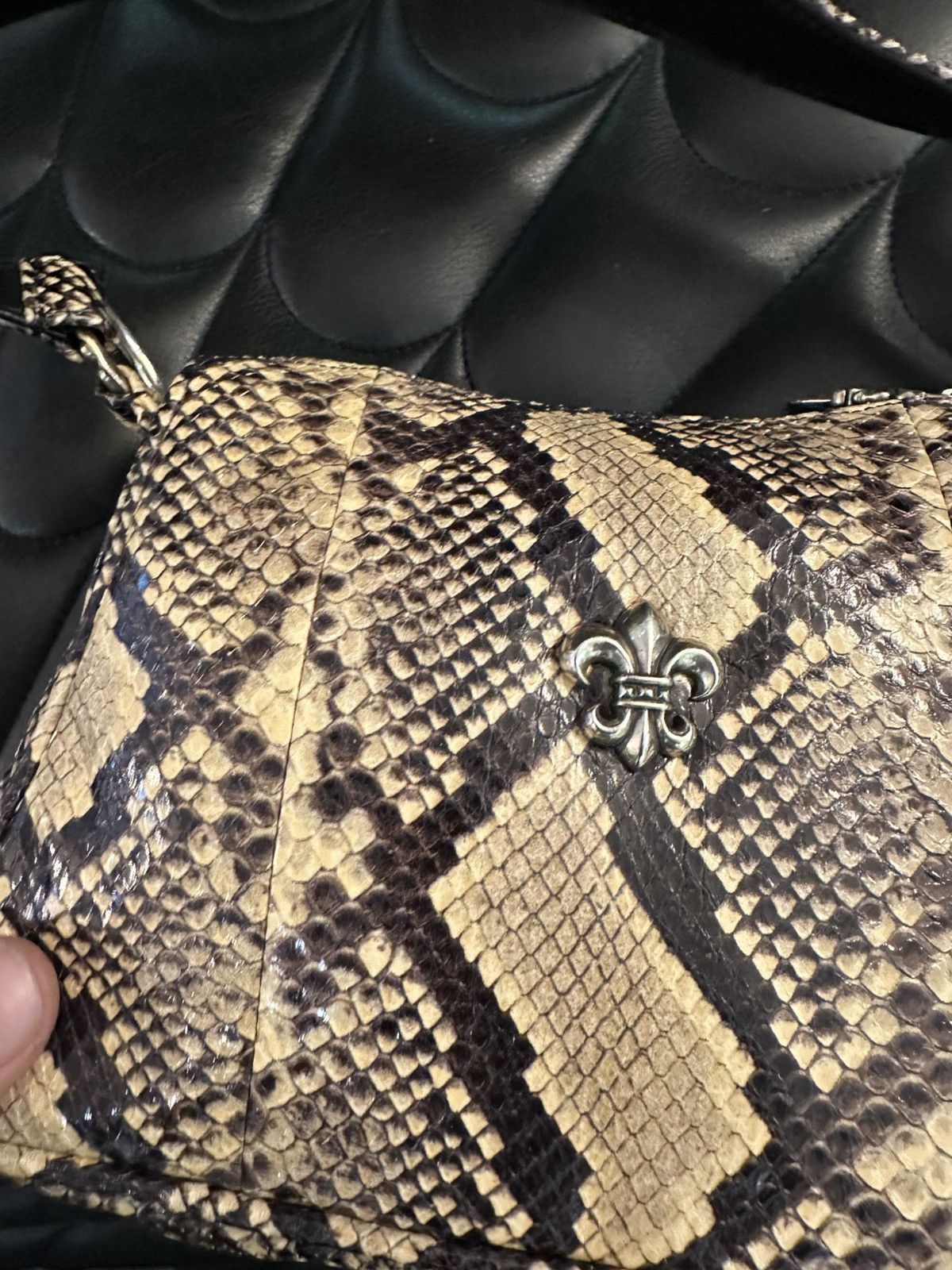 Chrome Hearts Chrome Hearts NEW PYTHON SNAKE SKIN CHICKEN NUGGET BAG !! Size ONE SIZE - 10 Thumbnail