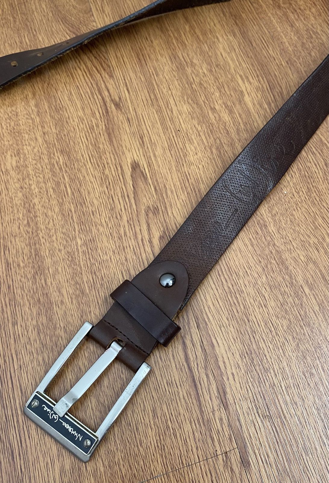 Japanese Brand Number (N)ine leather belt Size ONE SIZE - 2 Thumbnail