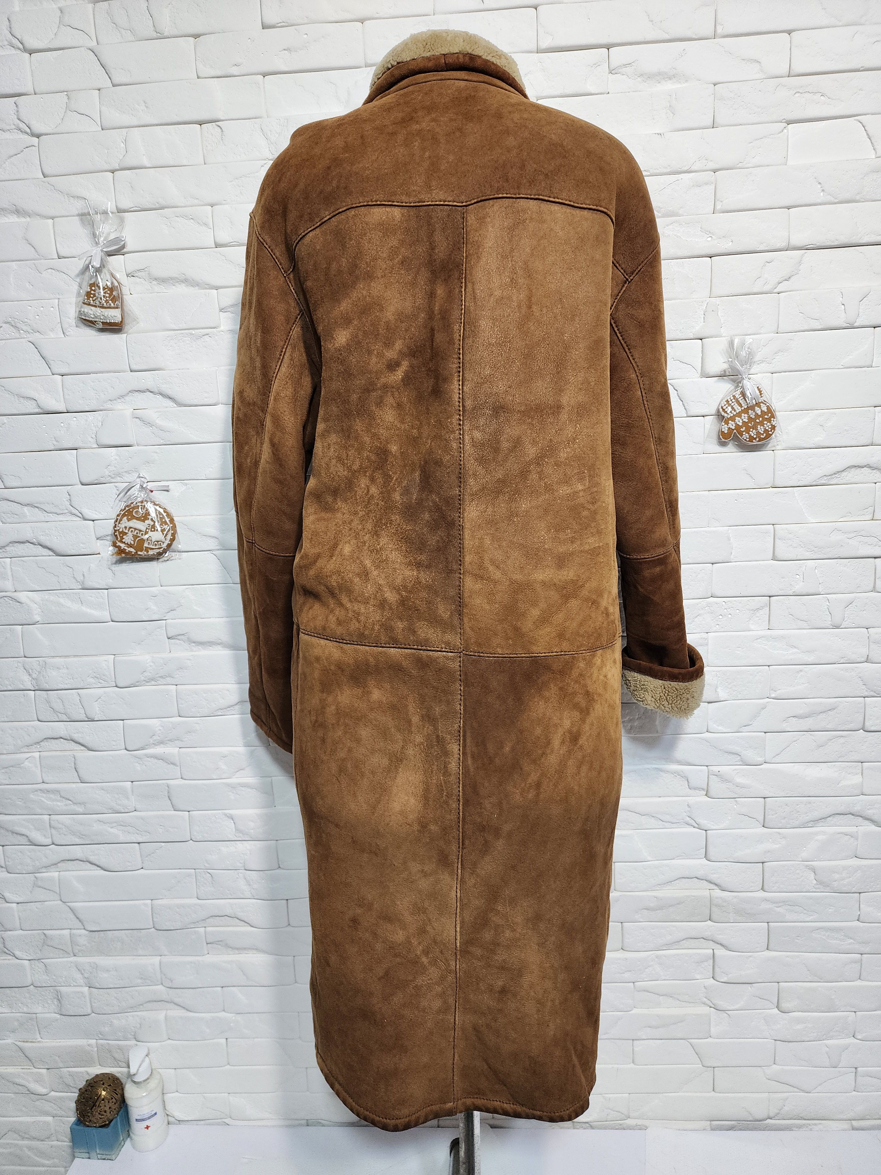 Furla Brown Sheepskin Coat: Genuine Fur, Button-Down Size US L / EU 52-54 / 3 - 4 Thumbnail