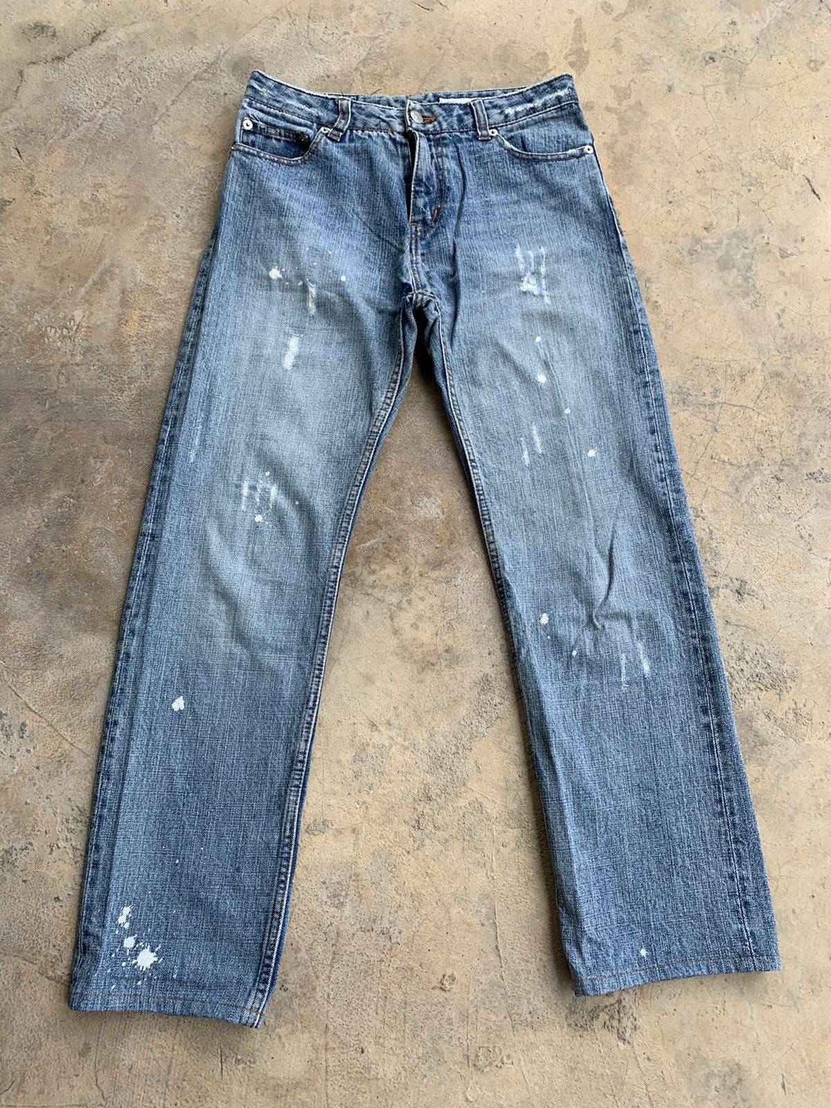 Japanese Brand Earth Music Ecology Selvedge Distressed Denim Size US 28 / EU 44 - 4 Thumbnail