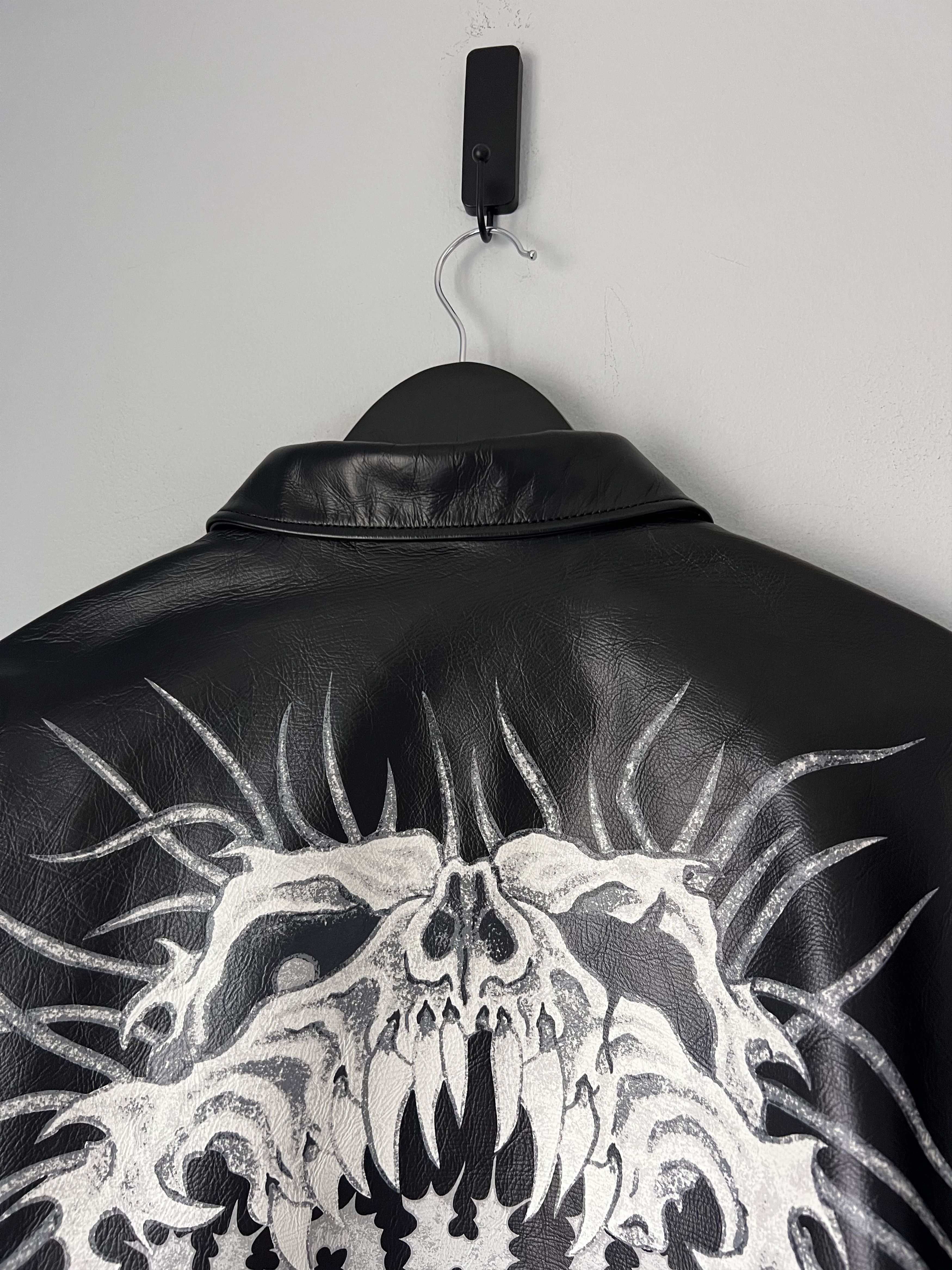 Supreme × Yohji Yamamoto Supreme Y's by Yohji Yamamoto Leather Jacket in Black Size US L / EU 52-54 / 3 - 2 Thumbnail
