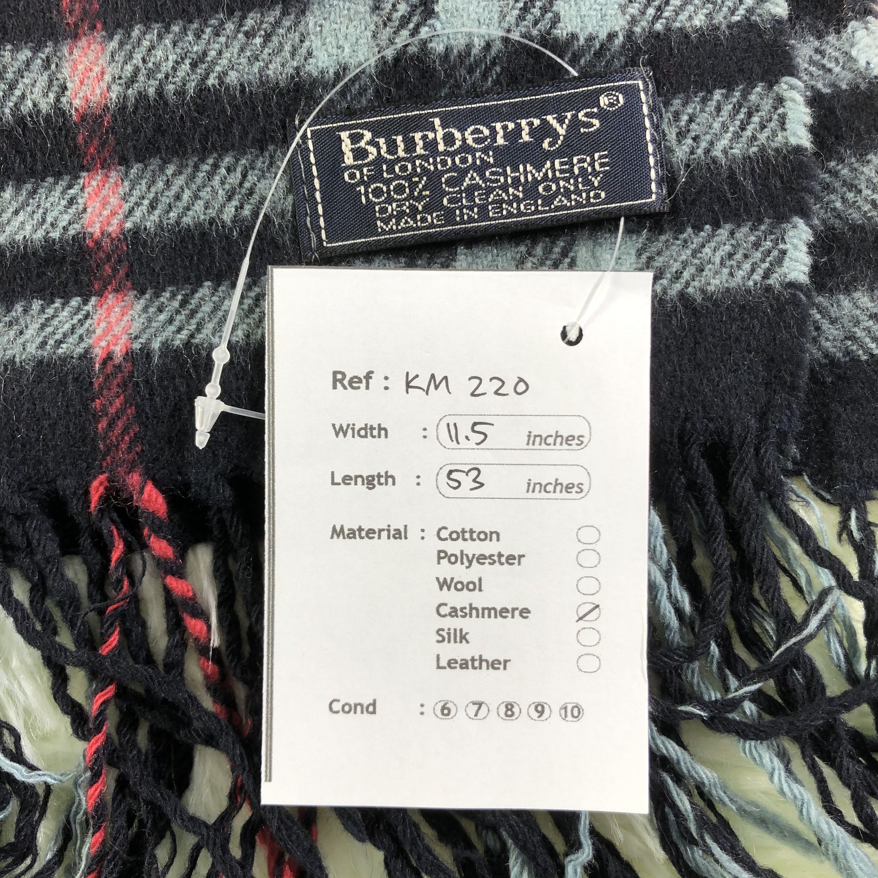Burberry × Vintage Burberry Scarf / Muffler / Neckwear - KM220 Size ONE SIZE - 7 Thumbnail