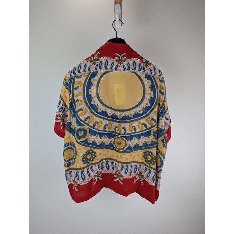 Bode o1rshd1 Bricolage Short Sleeve Shirt in Red Size US XXL / EU 58 / 5 - 16 Thumbnail