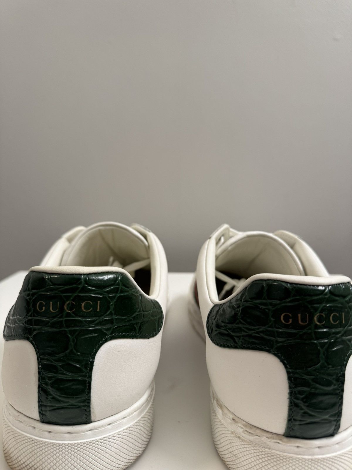 Gucci GUCCI ACE SNEAKER WITH WEB (sz 13) Size US 13 / EU 46 - 5 Thumbnail