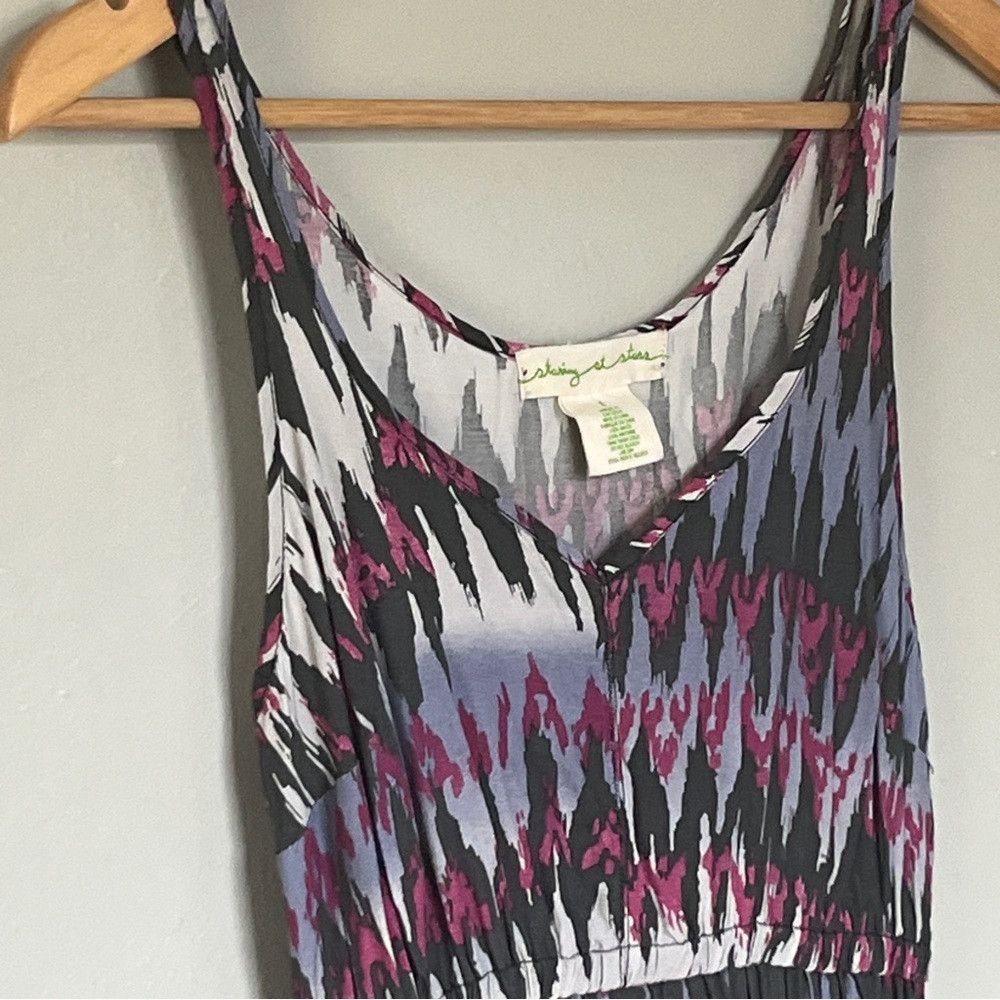 Anthropologie Anthropologie Staring at Stars Dress Gray Pink Dress Size ONE SIZE - 1 Thumbnail
