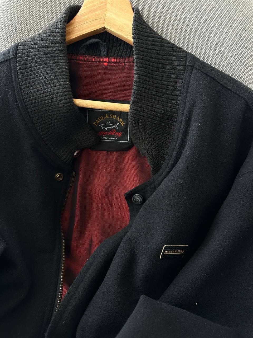 Paul & Shark × Vintage Vintage Black Wool Paul & Shark Jacket Size US L / EU 52-54 / 3 - 8 Thumbnail