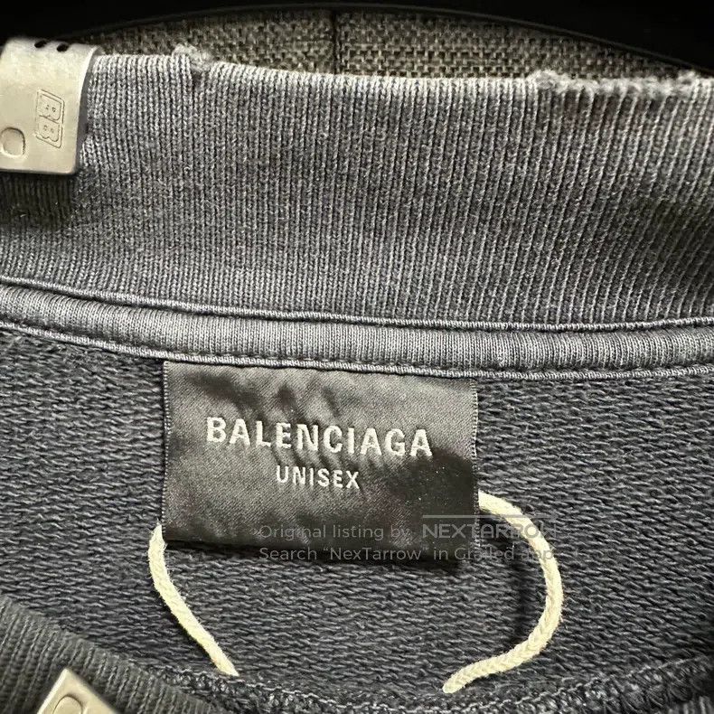 Balenciaga Balenciaga Perforated metal accessory long-sleeve sweater Size US L / EU 52-54 / 3 - 3 Thumbnail