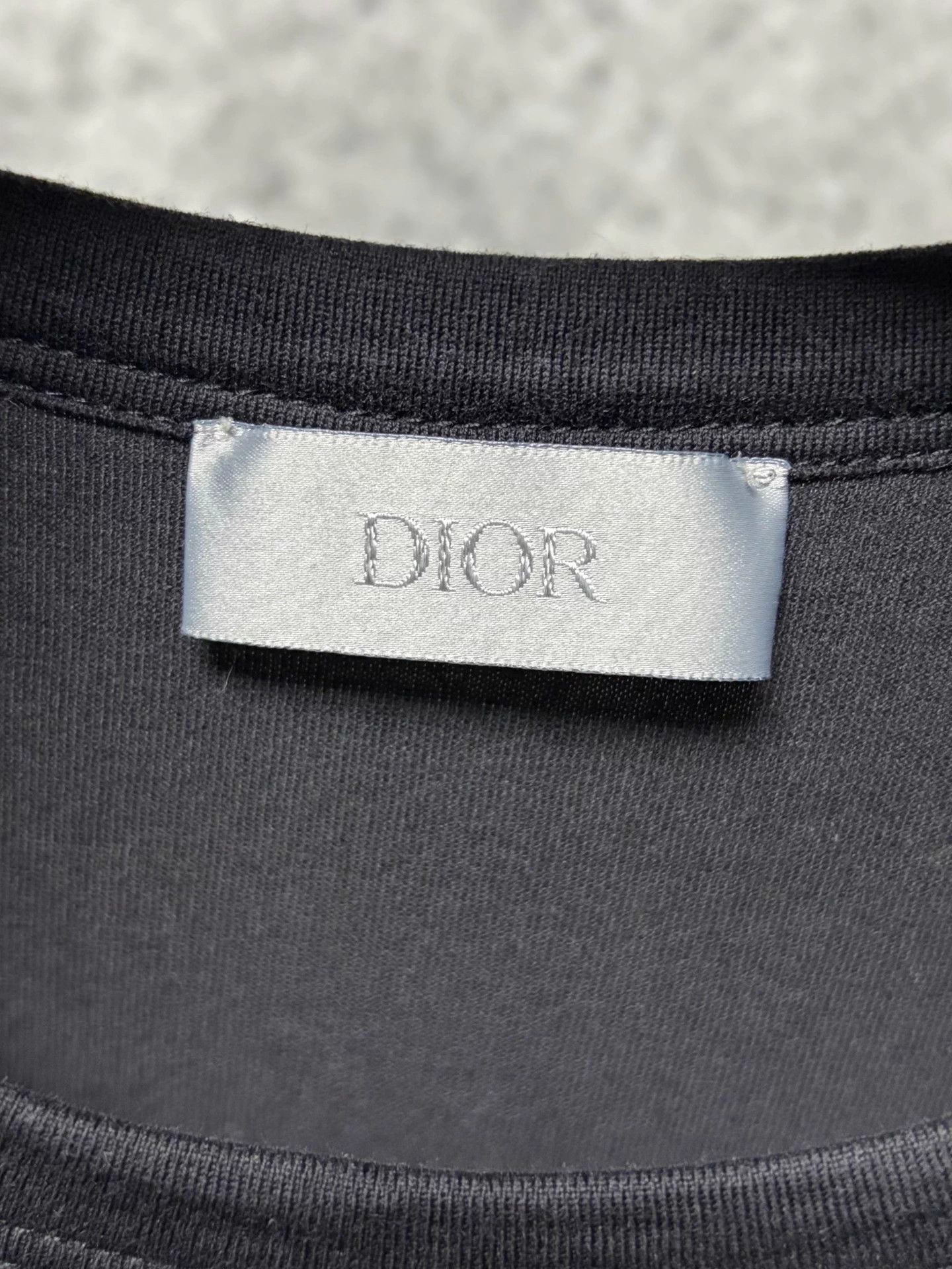 Dior Dior Black Short Sleeve T-shirt M Flocked Logo Size US M / EU 48-50 / 2 - 3 Thumbnail
