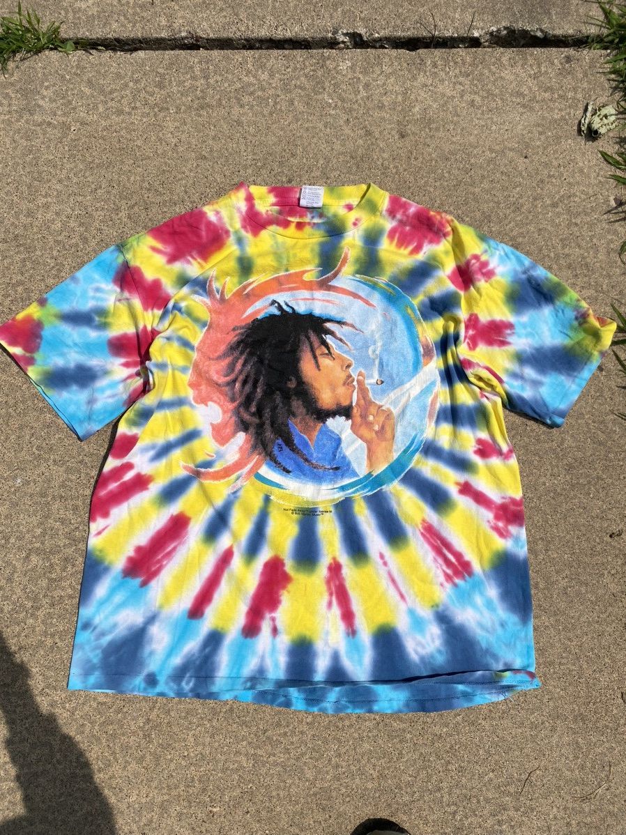 Other Vintage 1999 Bob Marley Tie Die T-shirt Kaya Size US XL / EU 56 / 4 - 1 Thumbnail