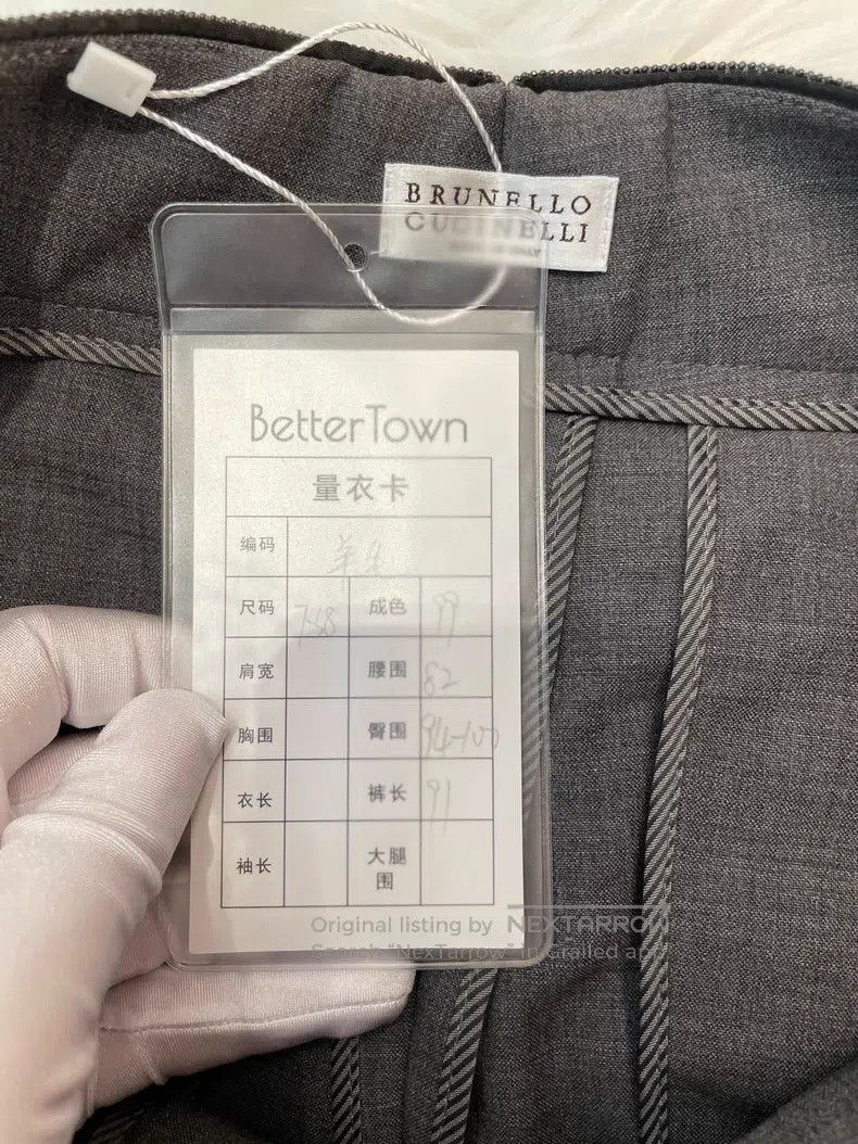Brunello Cucinelli Brunello Cucinelli Grey Wool Casual Trousers Size 27" / US 4 / IT 40 - 7 Thumbnail