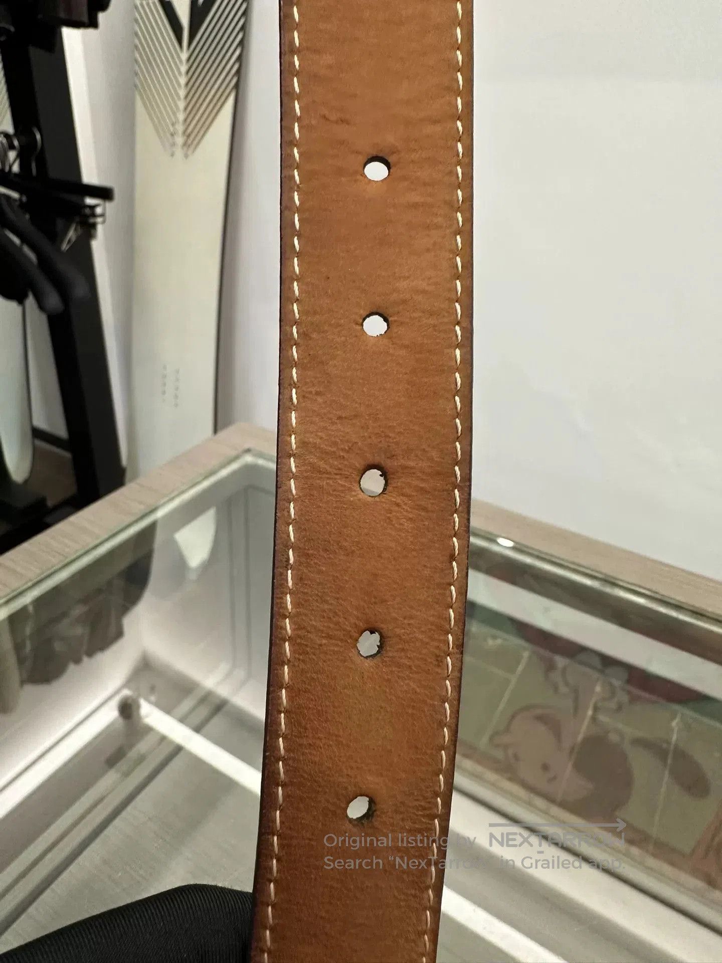 Louis Vuitton LV Classic Brown Monogram 3cm Gold Buckle Belt. Size ONE SIZE - 8 Thumbnail