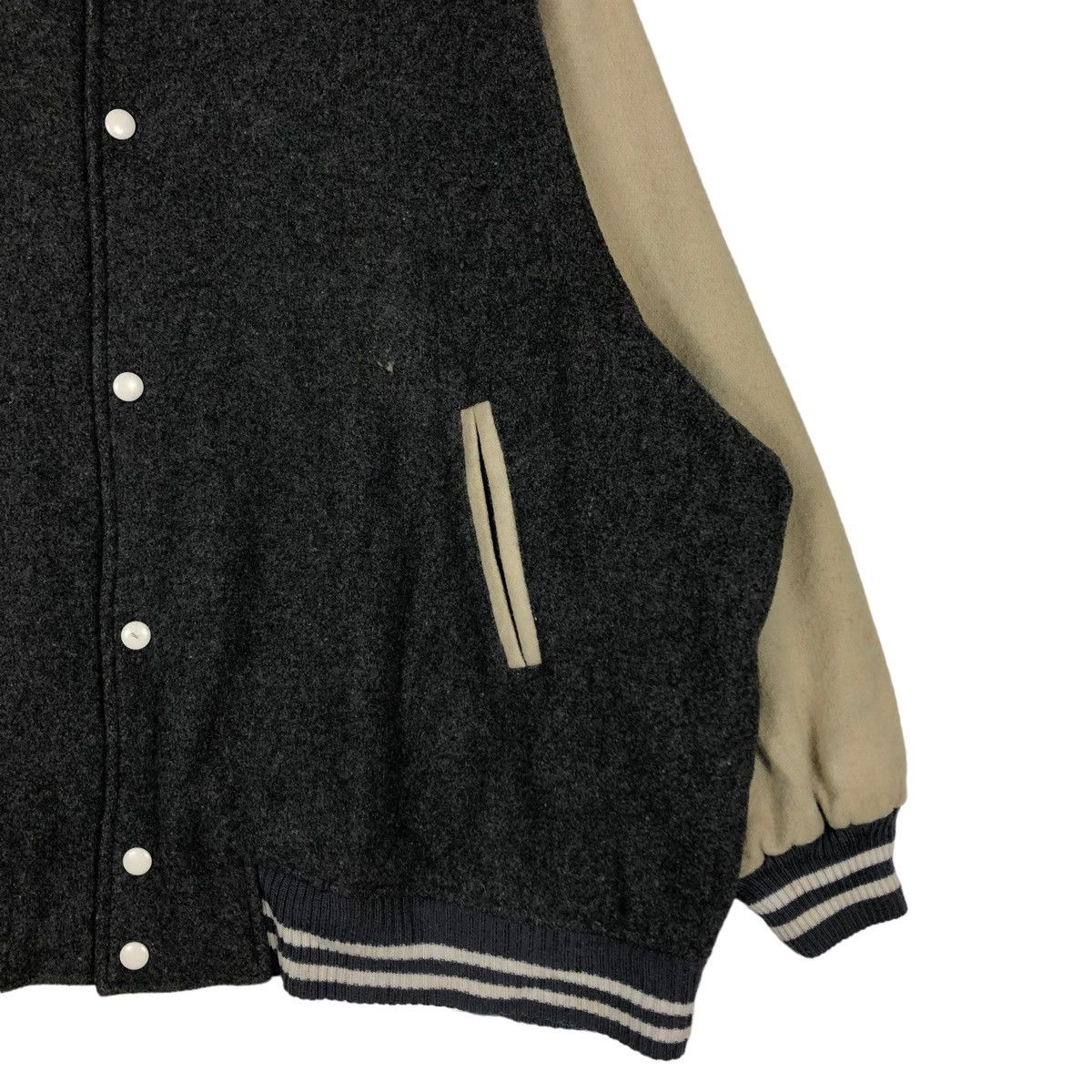 Edwin 🔥VINTAGE VARSITY WOOL JACKET EDWIN ISSEY MIYAKE JAPAN Size US L / EU 52-54 / 3 - 5 Thumbnail