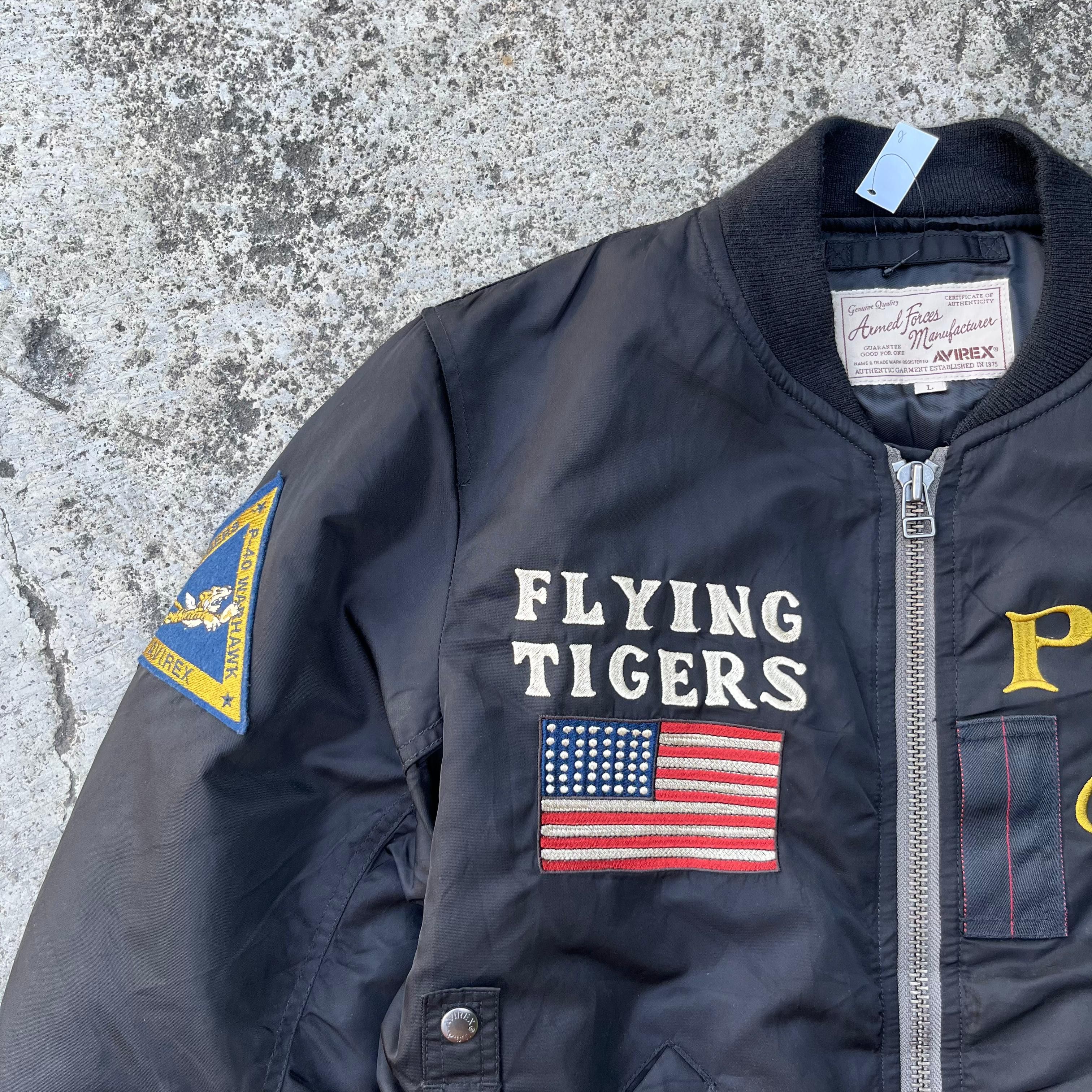 Avirex Avirex Flying Tigers MA 1 Bomber Jacket 💥 Size US L / EU 52-54 / 3 - 5 Thumbnail