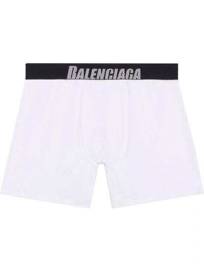 Balenciaga o1bcso1str1024 Size: XS / Boxer Briefs in White/Black Size ONE SIZE - 1 Thumbnail