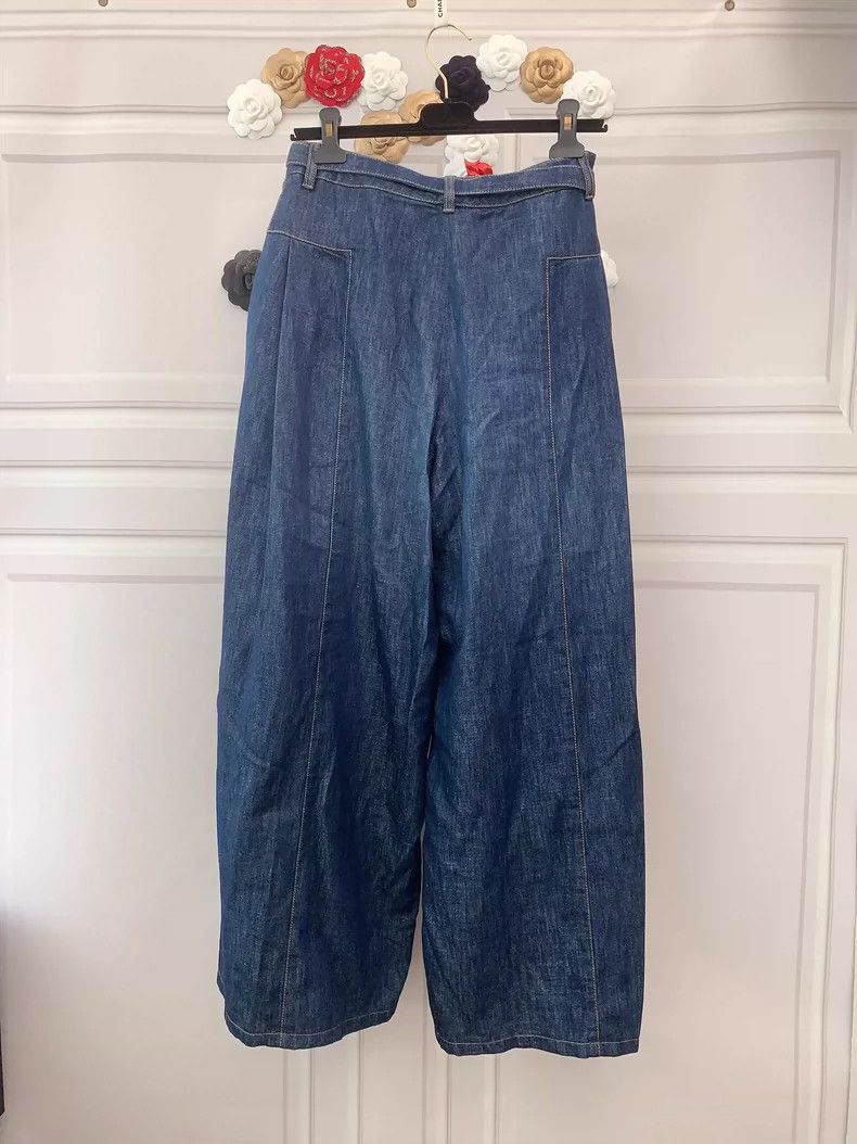 Chanel Chanel Dark blue denim wide-leg trousers Size 25" / US 0 / IT 36 - 2 Thumbnail