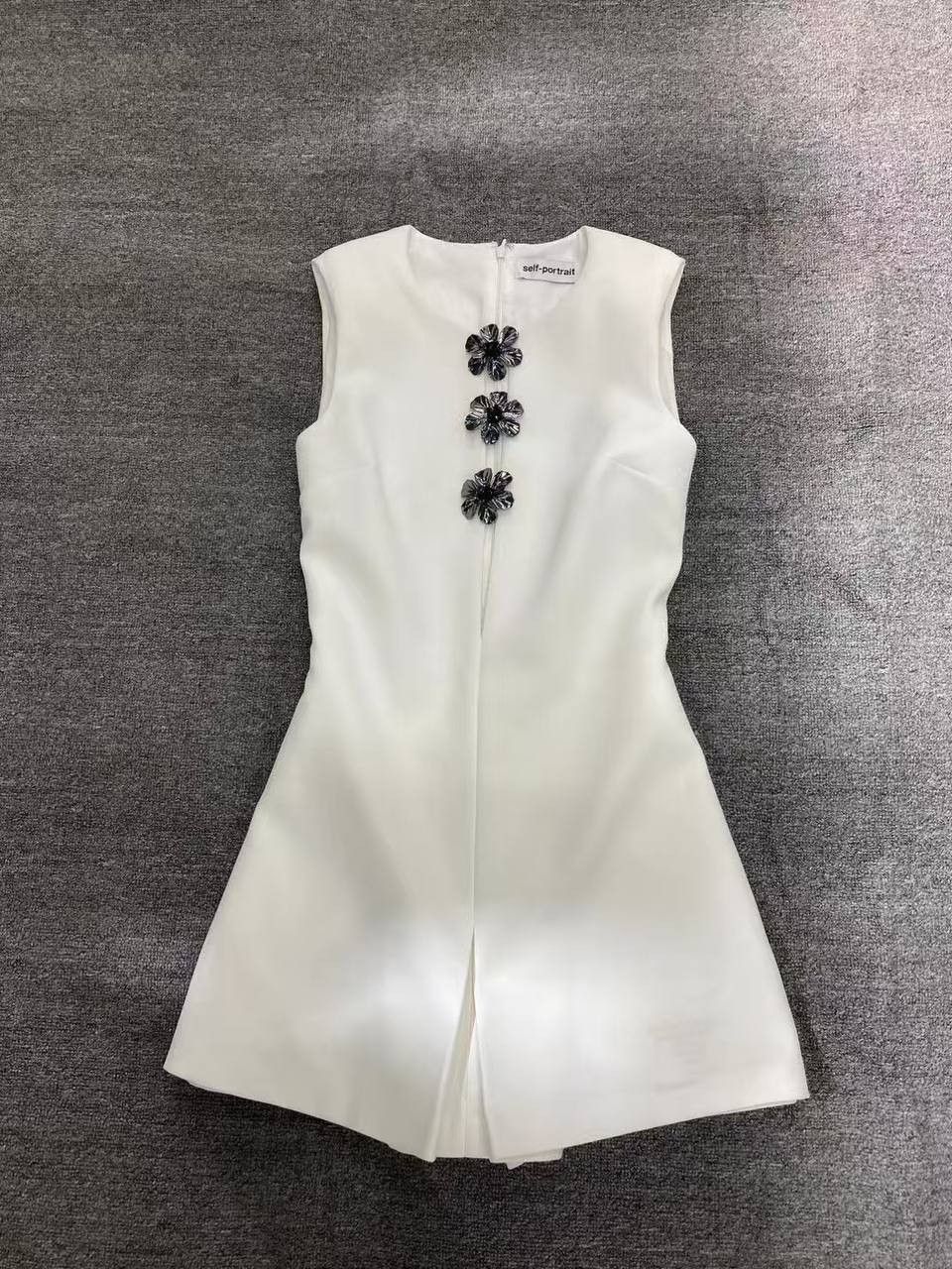 Self-Portrait White Crepe Playsuit Size XS / US 0-2 / IT 36-38 - 12 Thumbnail