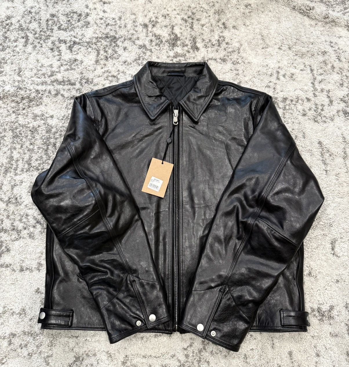 Stussy Stussy Garage Jacket in Blue Ponyhair | Grailed
