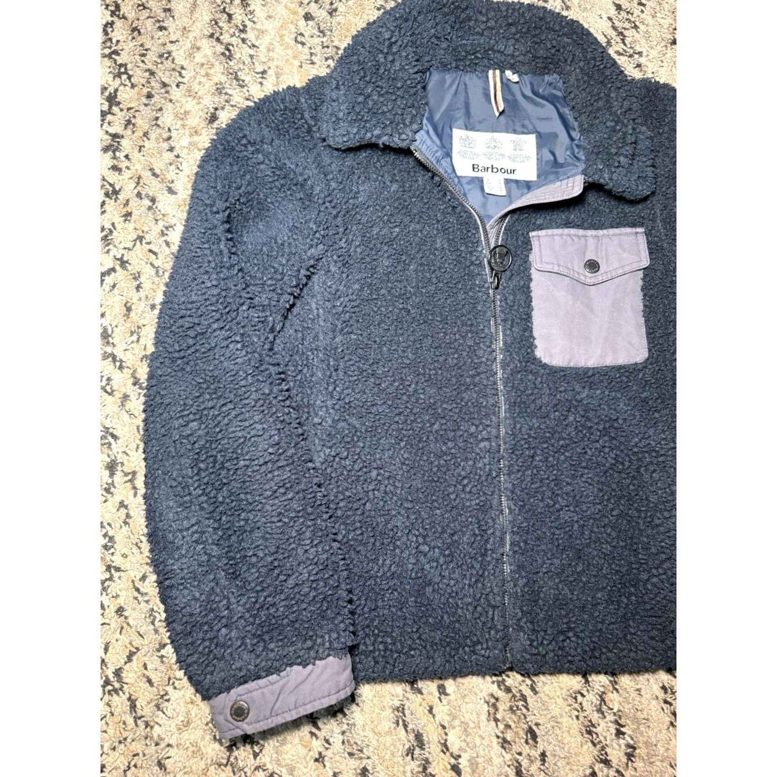 Barbour Barbour Birling Jacket Fleece Womens Navy Blue Size 6 Small Size S / US 4 / IT 40 - 3 Thumbnail