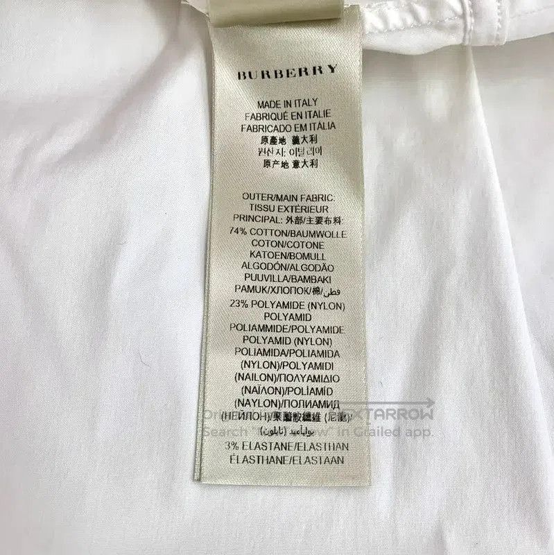 Burberry Burberry Women's White Cotton Peplum Shirt. Size XS / US 0-2 / IT 36-38 - 7 Thumbnail