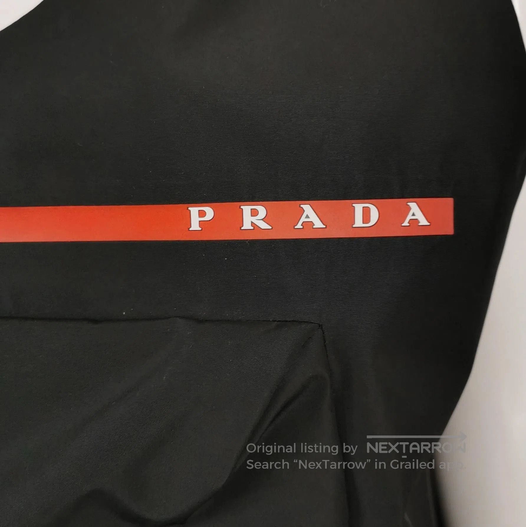 Prada Prada Contrast Letter Logo Black Tank Top . Size M / US 6-8 / IT 42-44 - 1 Thumbnail