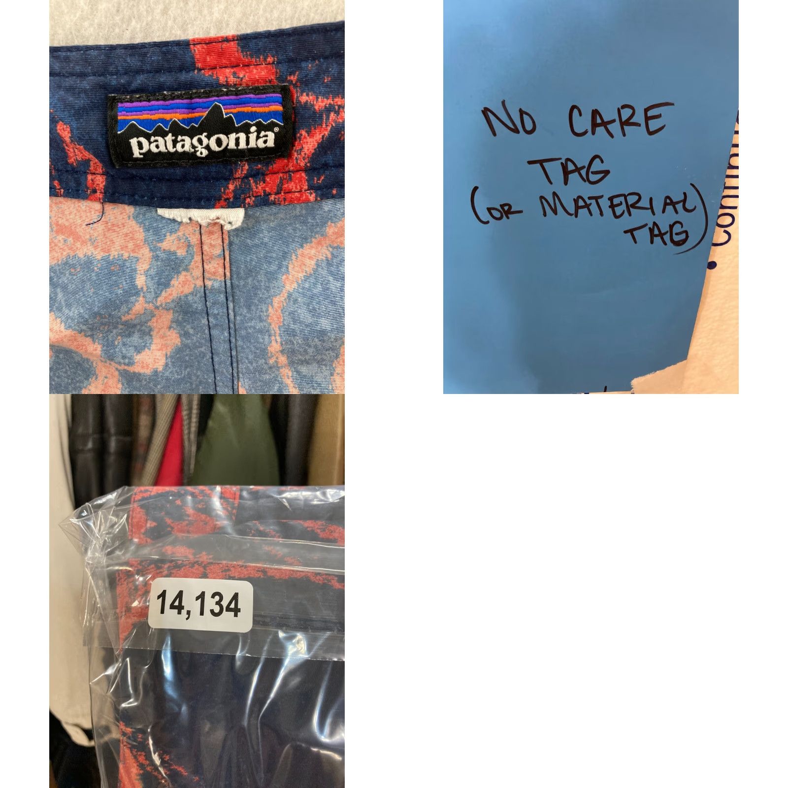 Patagonia Patagonia Swim Trunks Mens Large Lined Board Shorts Floral 38 Blue 100% Nylon Polyester Size US 33 - 8 Thumbnail