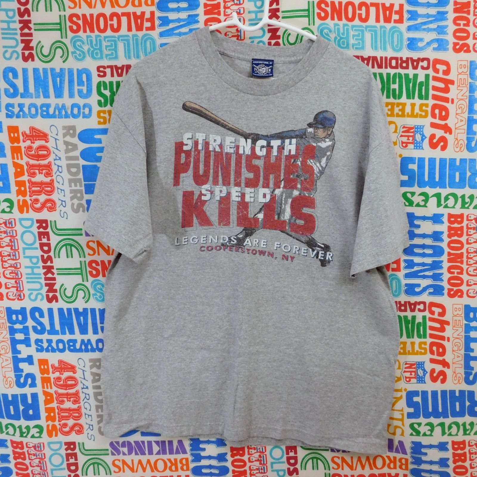 Gildan Legends Are Forever Strength Punishes Speed Kills Shirt XL Size US XL / EU 56 / 4 - 1 Thumbnail