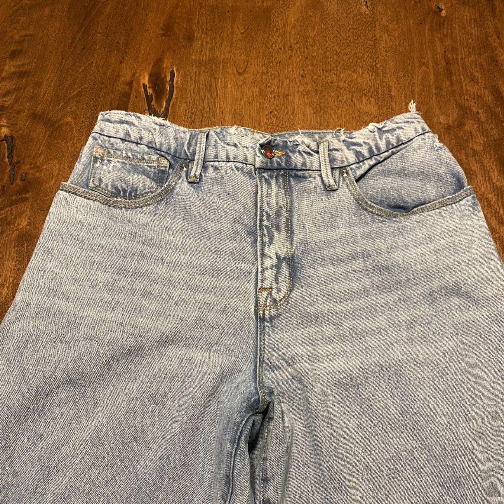 Good American Good American Jeans Womens 6/28 32x34 Baggy Fit Light Blue Wash Denim Pants Size 28" / US 6 / IT 42 - 2 Thumbnail