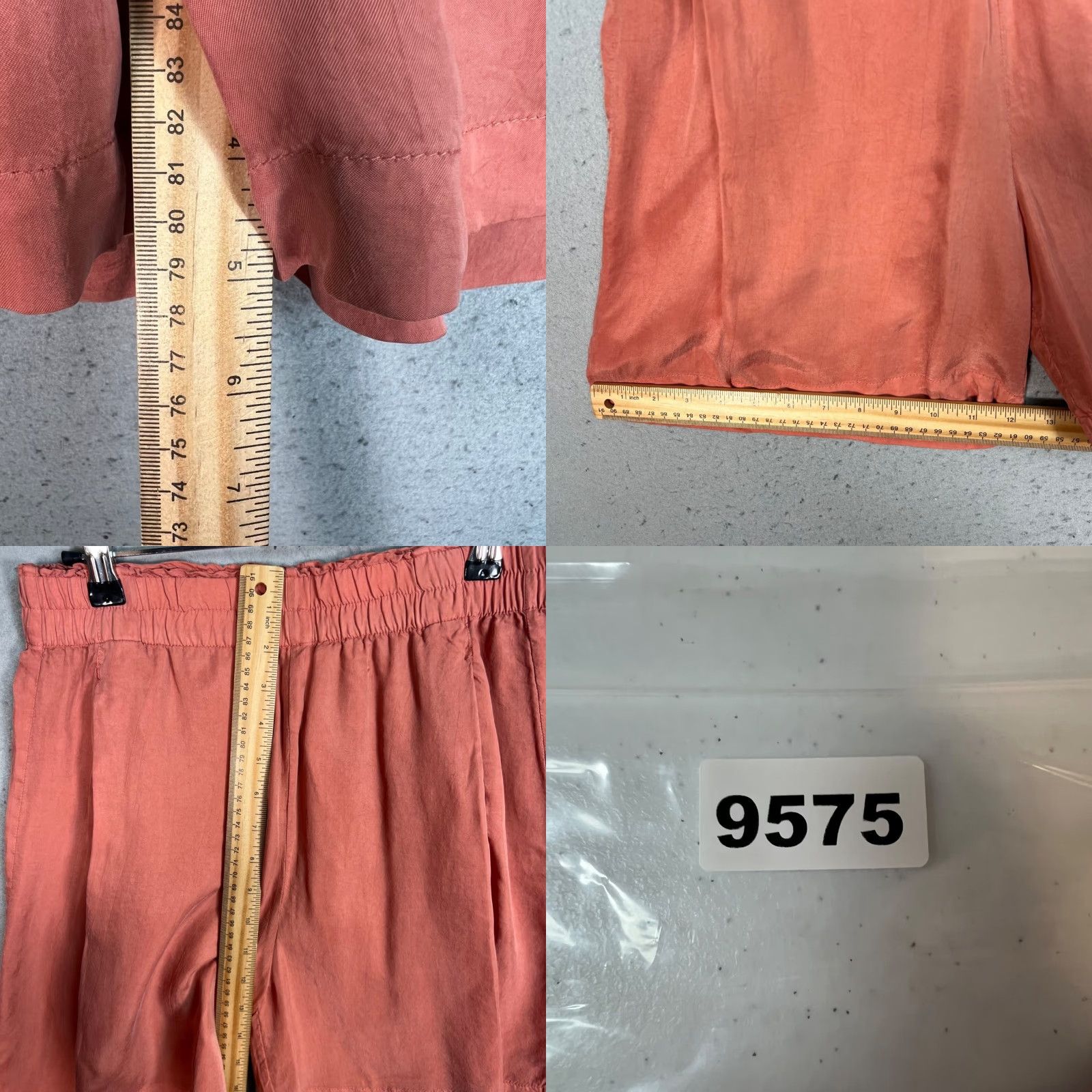 Vintage VINTAGE Content Womens Shorts Size Small Elastic Waist Chino Pink 100% Cupro High Rise 90s Women Size 28" / US 6 / IT 42 - 8 Thumbnail