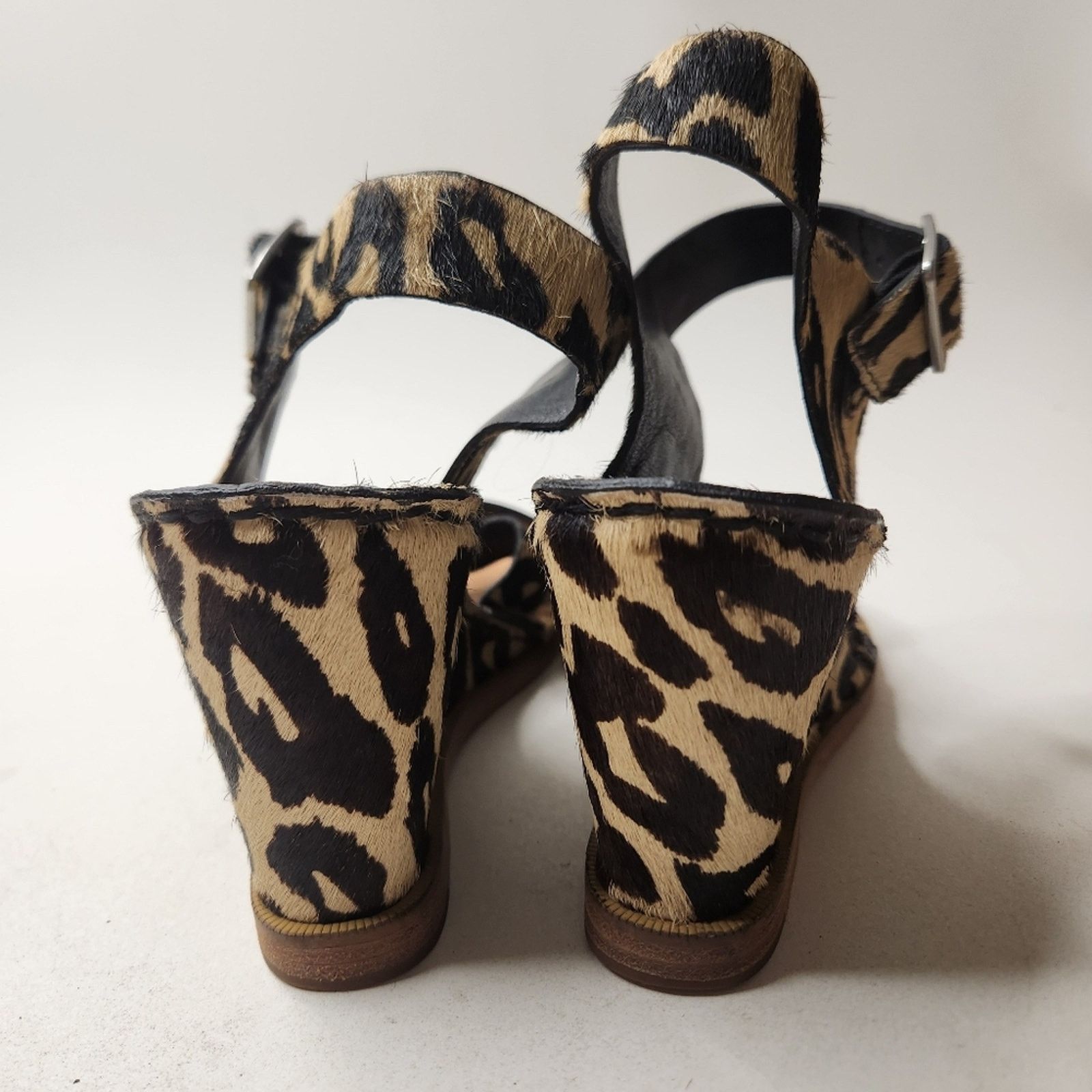 Diane von Furstenberg Diane Von Furstenberg Dagga Wedge Leopard Sandal Size 6.5 Size US 6.5 / IT 36.5 - 3 Thumbnail
