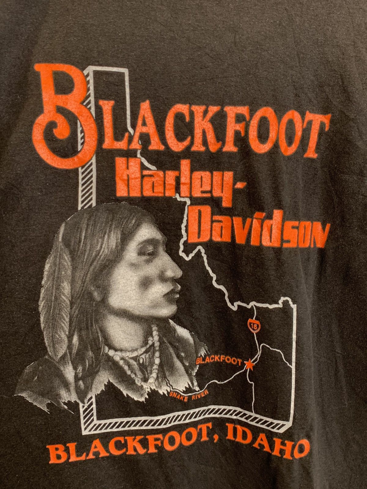 Harley Davidson × Vintage *RARE* Vintage 1991 3D Emblem Harley Davidson Eagle T-Shirt Size US XL / EU 56 / 4 - 4 Thumbnail