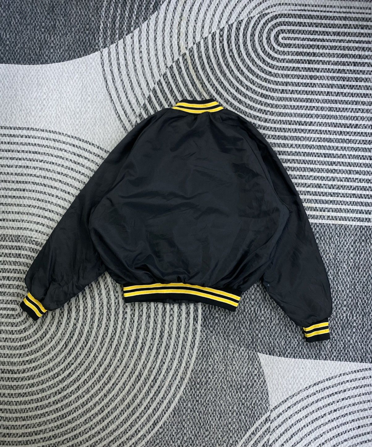 King Vintage 90s King Louie Brookville Wood Product Bomber Jacket Size US L / EU 52-54 / 3 - 2 Thumbnail